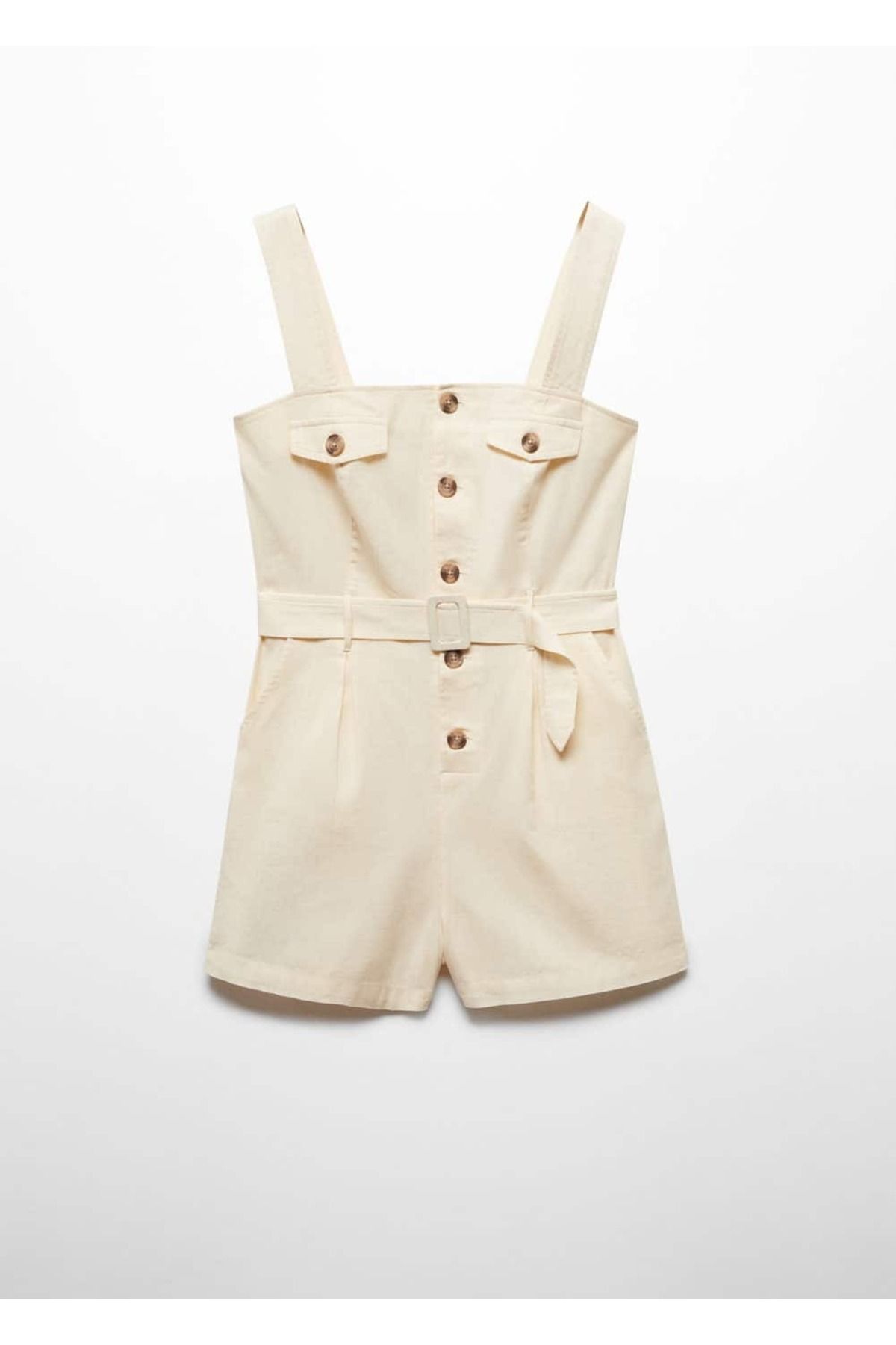 MANGO Woman-Short jumpsuit with buttons 3