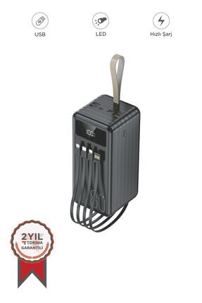 Torima TRM-1080 Siyah 80000mAh Ledli 4 Çıkışlı Taşınabilir Hızlı Şarj Dijital...
