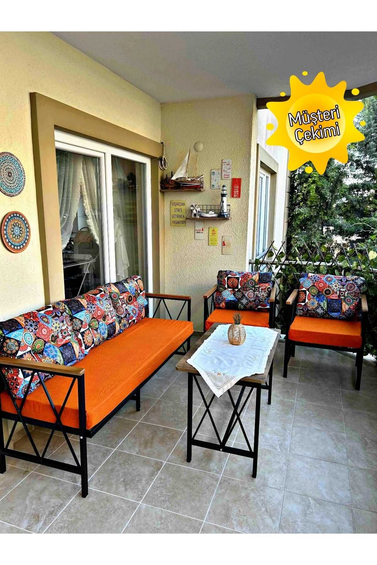 Sosyal Medya Dekorasyon 3+1+1 Balkon, Bahçe, Cafe Mobilyası