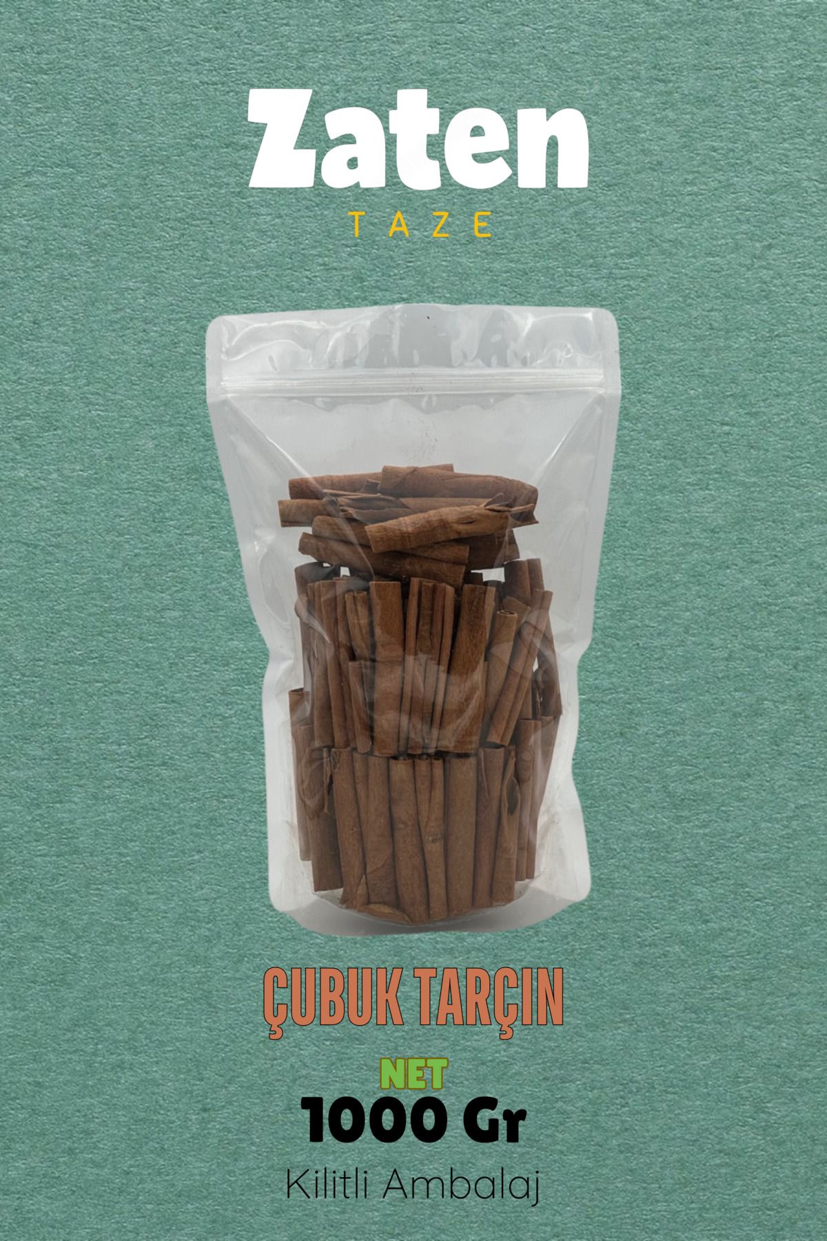 Zaten Taze Seylan Kabuk Tarçın 1 Kg Ceylon Cinnamon Sticks