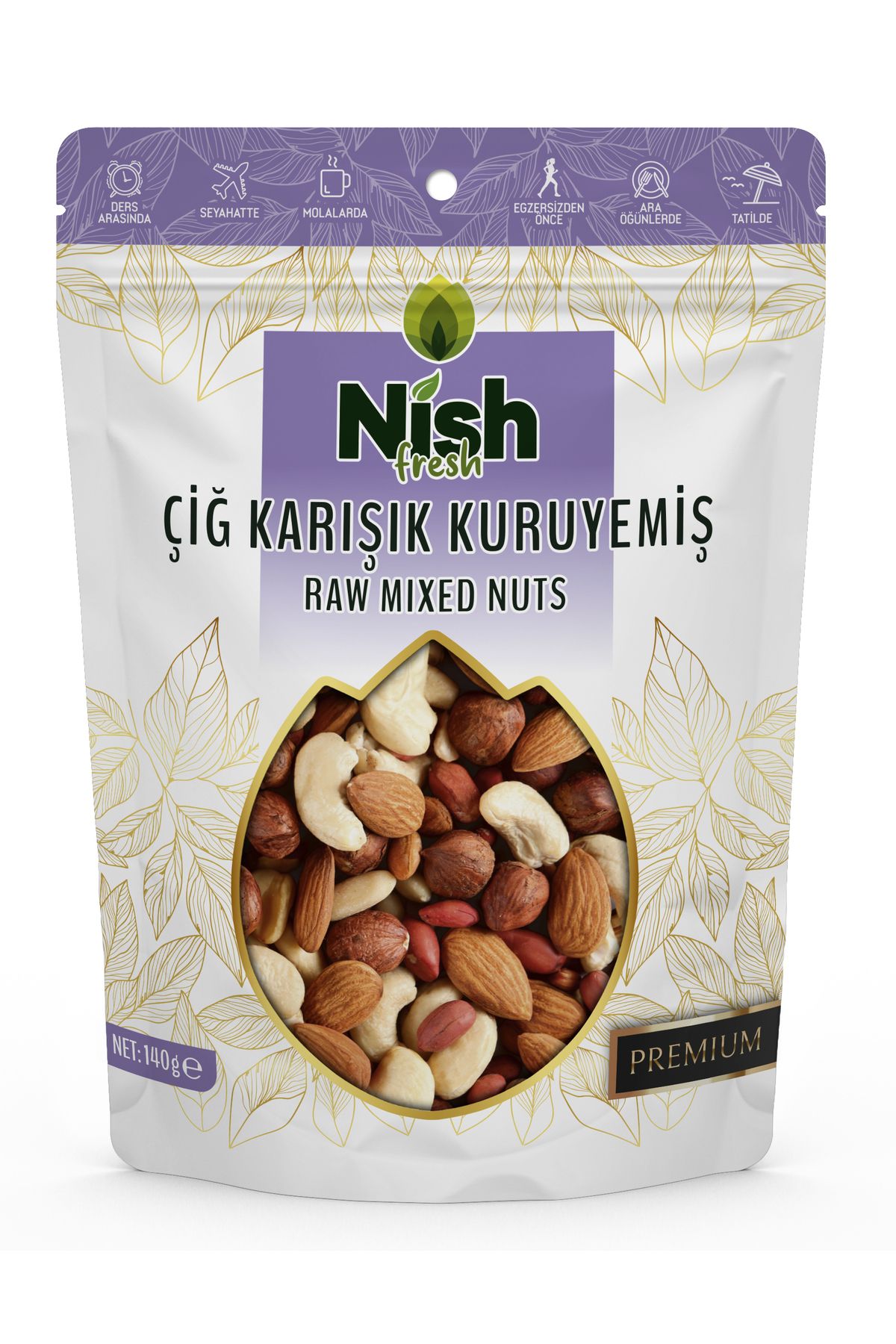 nish fresh Çiğ Karışık Kuruyemiş- 140 gram