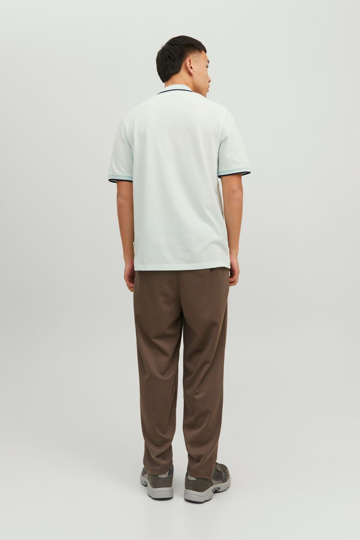 تی شرت آبی مردانه Jack & Jones پولو بلووین با جزئیات گلدوزی Jack & Jones