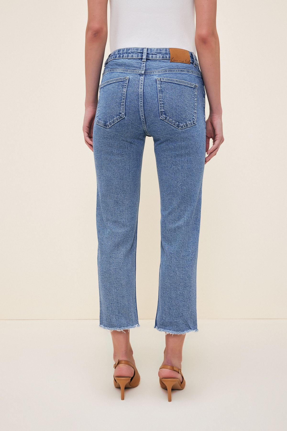 Love My Body-5 Pocket Denim Trousers 5