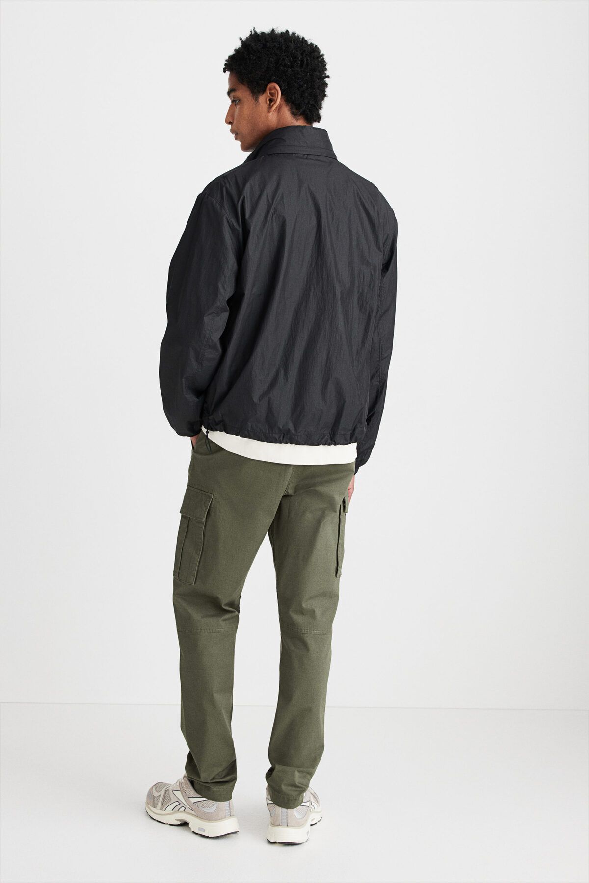 شلوار سبز مردانه باری باریک و اورجینال H M H&M