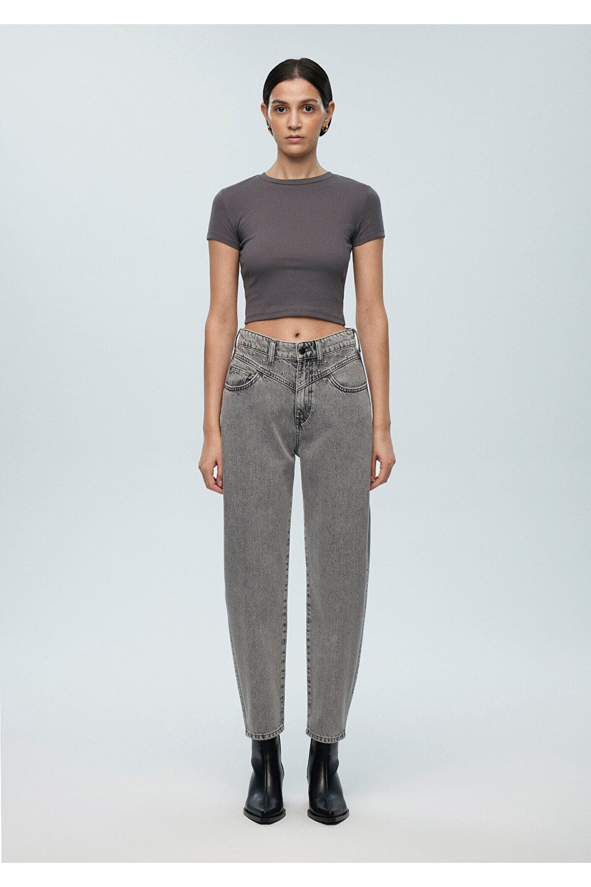 Mavi-Lola Iconic Grey Stone Jeans 101076 -88588 2