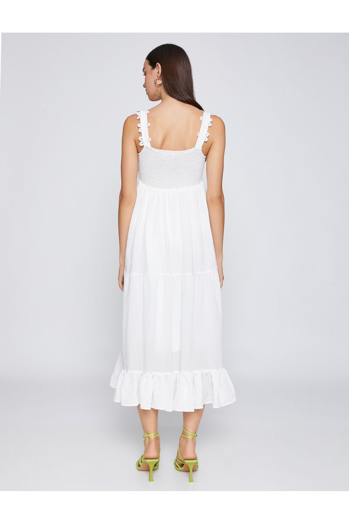 Koton-Gipeli Long Dress with Strap Detail 4