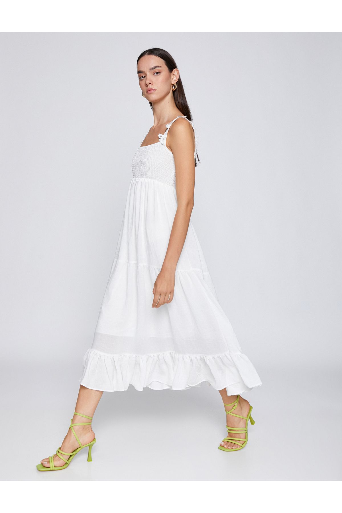 Koton-Gipeli Long Dress with Strap Detail 1
