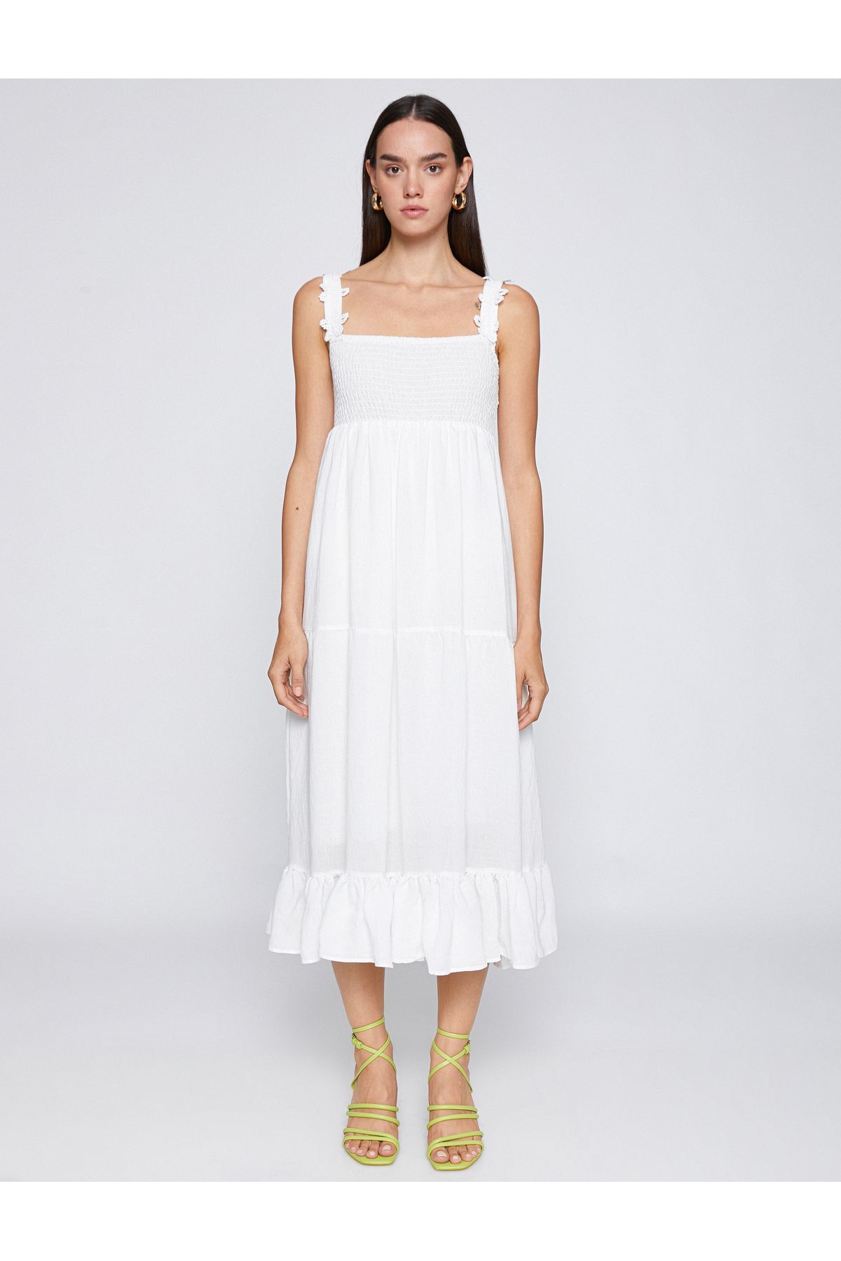 Koton-Gipeli Long Dress with Strap Detail 3