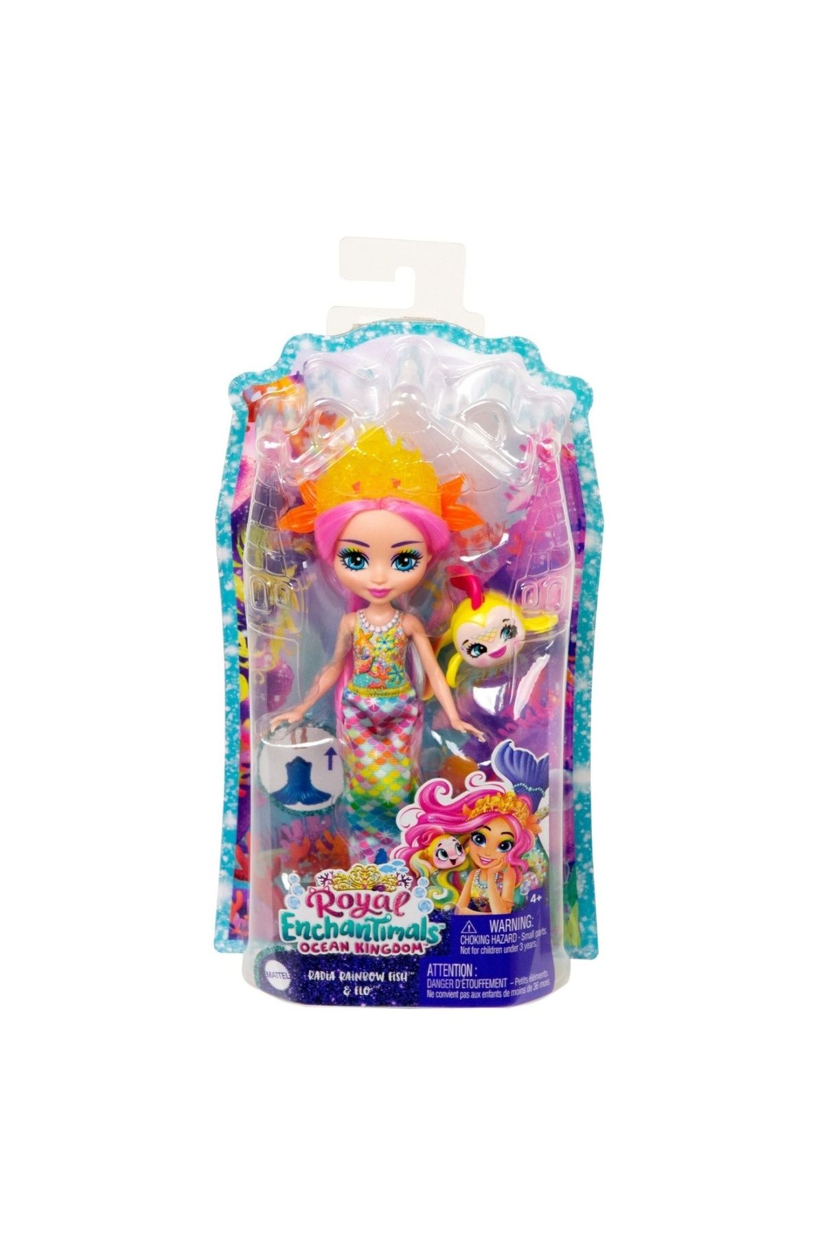 Enchantimals-ROYAL PAPUSI SI ANIMALUTE RADIA RAINBOW FISH SI FLO 1