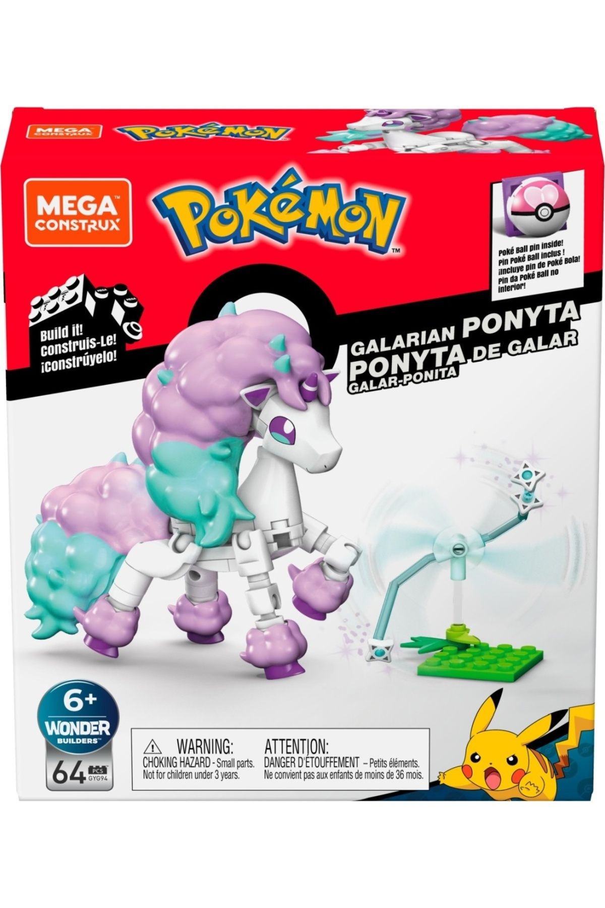 Pokemon-MEGA CONSTRUX GALARIAN PONYTA 1