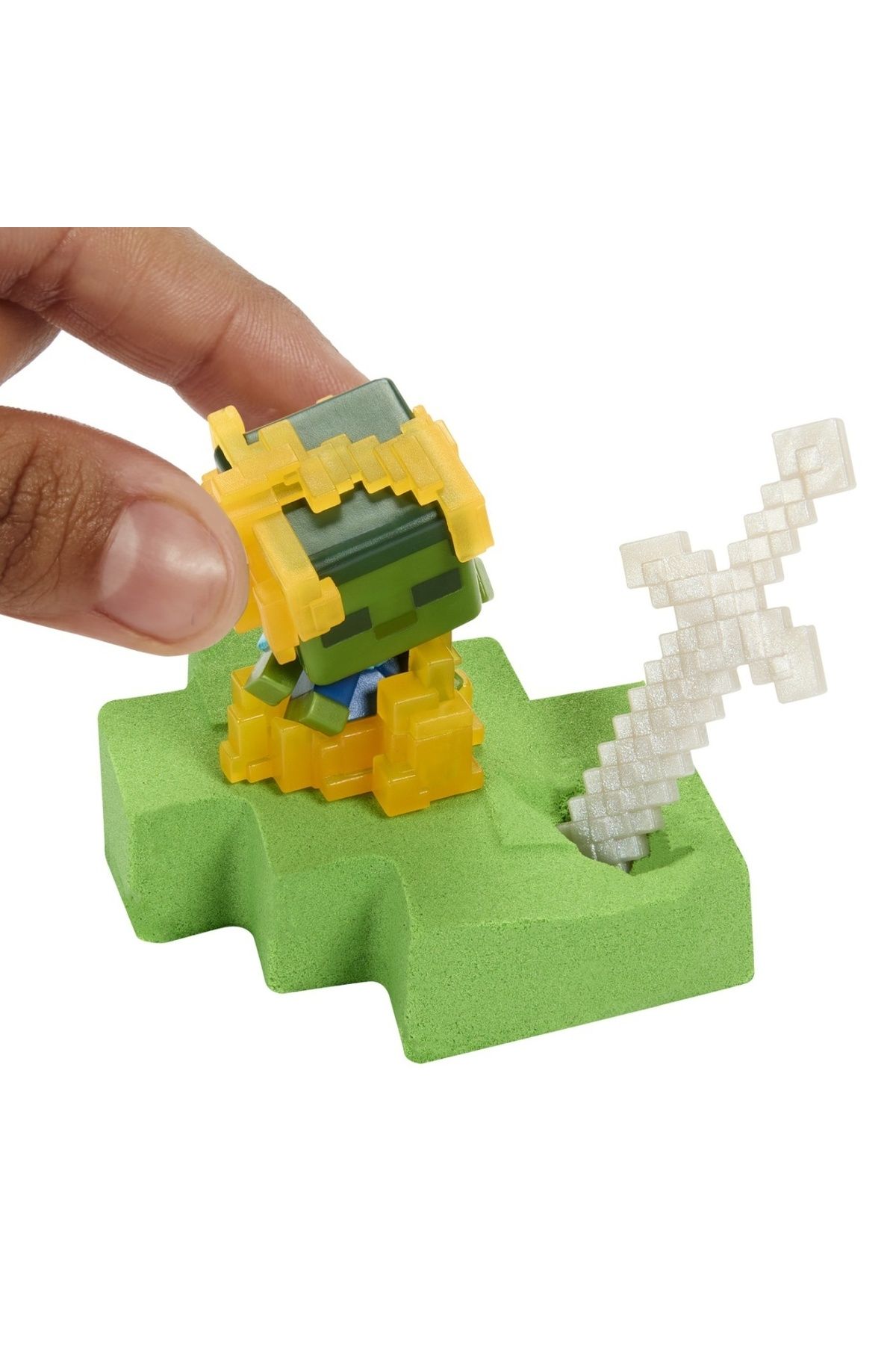 MINECRAFT-MINI MODE SET EXPLORARE MINIERA GRI SI ALB 3