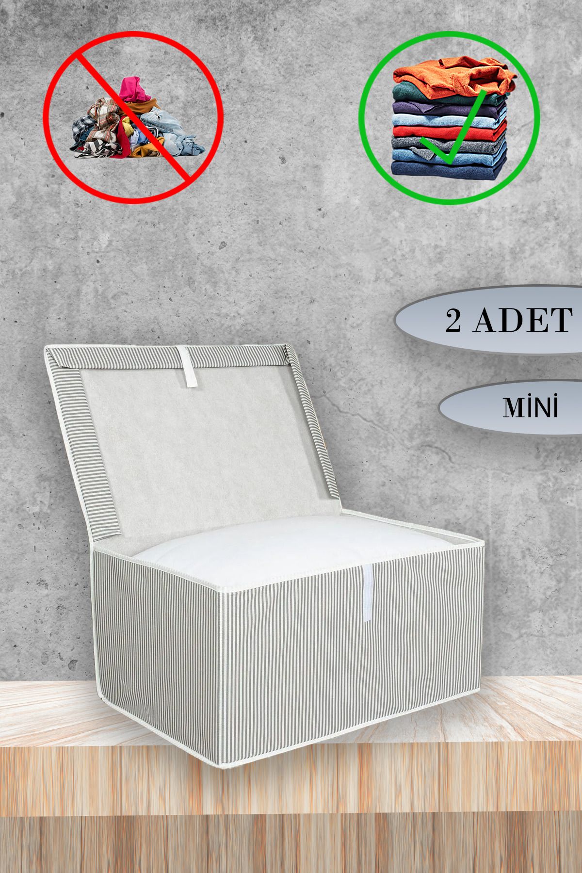 ADARYA HOME Cutie 2 Bucuri Cu Capac Geanta 40x30x25 Dimensiune Mini - One Size