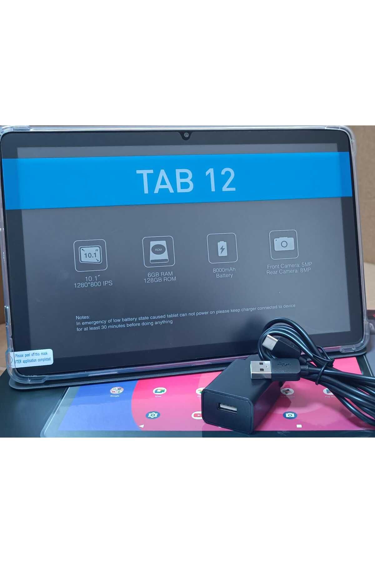 SPRANGE Vasoun L10 Tab 12 Tablet Simkartlı 10,1" Ekran 6gb ram 128gb Dahili Hafıza 4,5G kılıf dahil