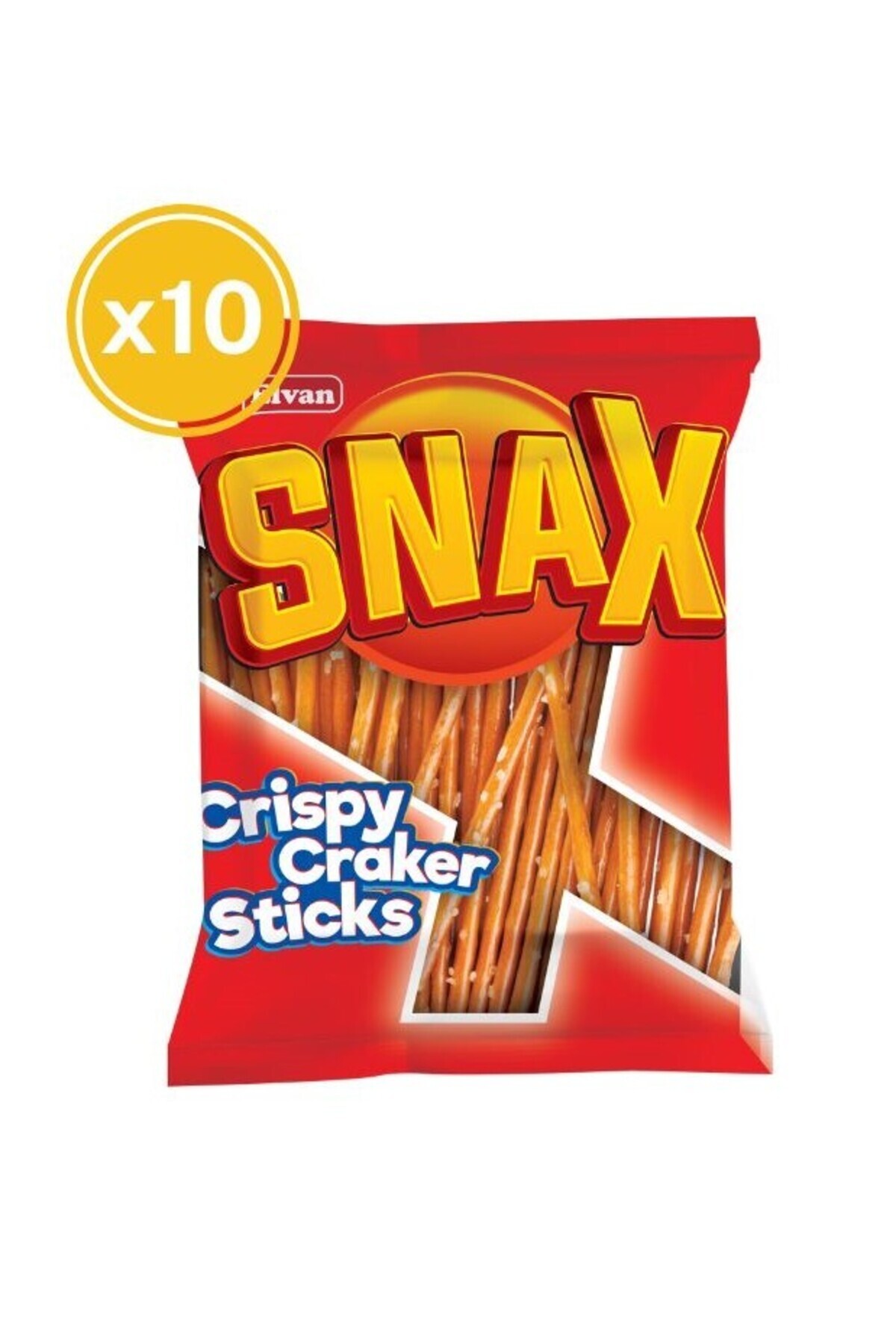Elvan Snax Çubuk Kraker 150 Gr. 10 Adet (1 KUTU)