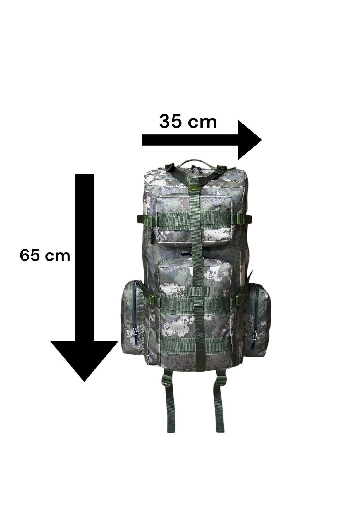 mygeppetobag Askeri Taktik ,Çok Bölmeli Saldırı Çantası,Su Geçirmez,Avcılık, Trekking, Sırt Çantası 75+5 LT