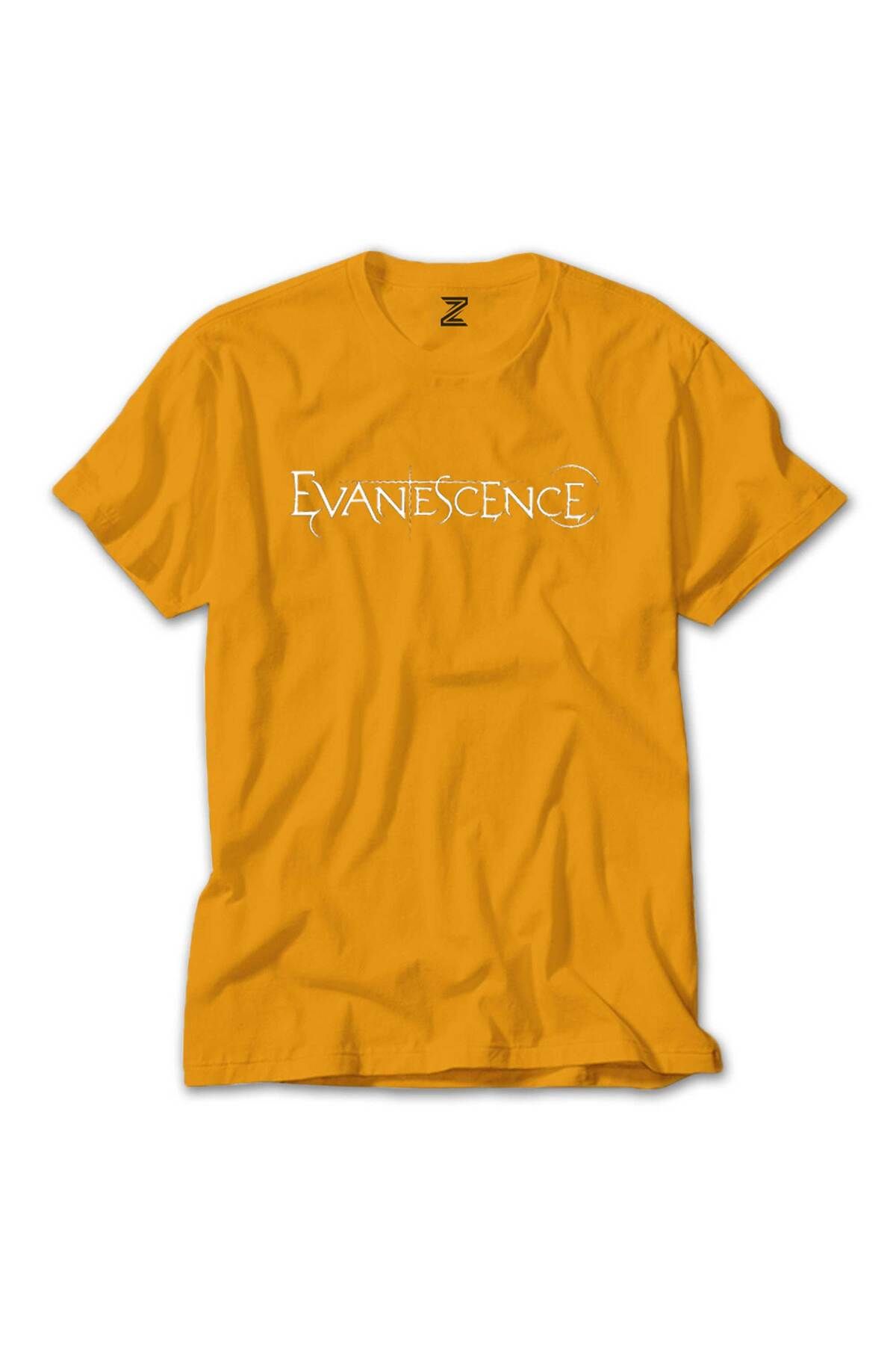 WAKHA Evanescence Yazı Sarı Tişört