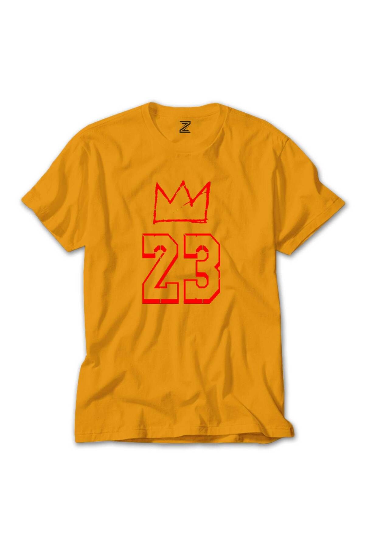 WAKHA Lebron James King 23 Sarı Tişört