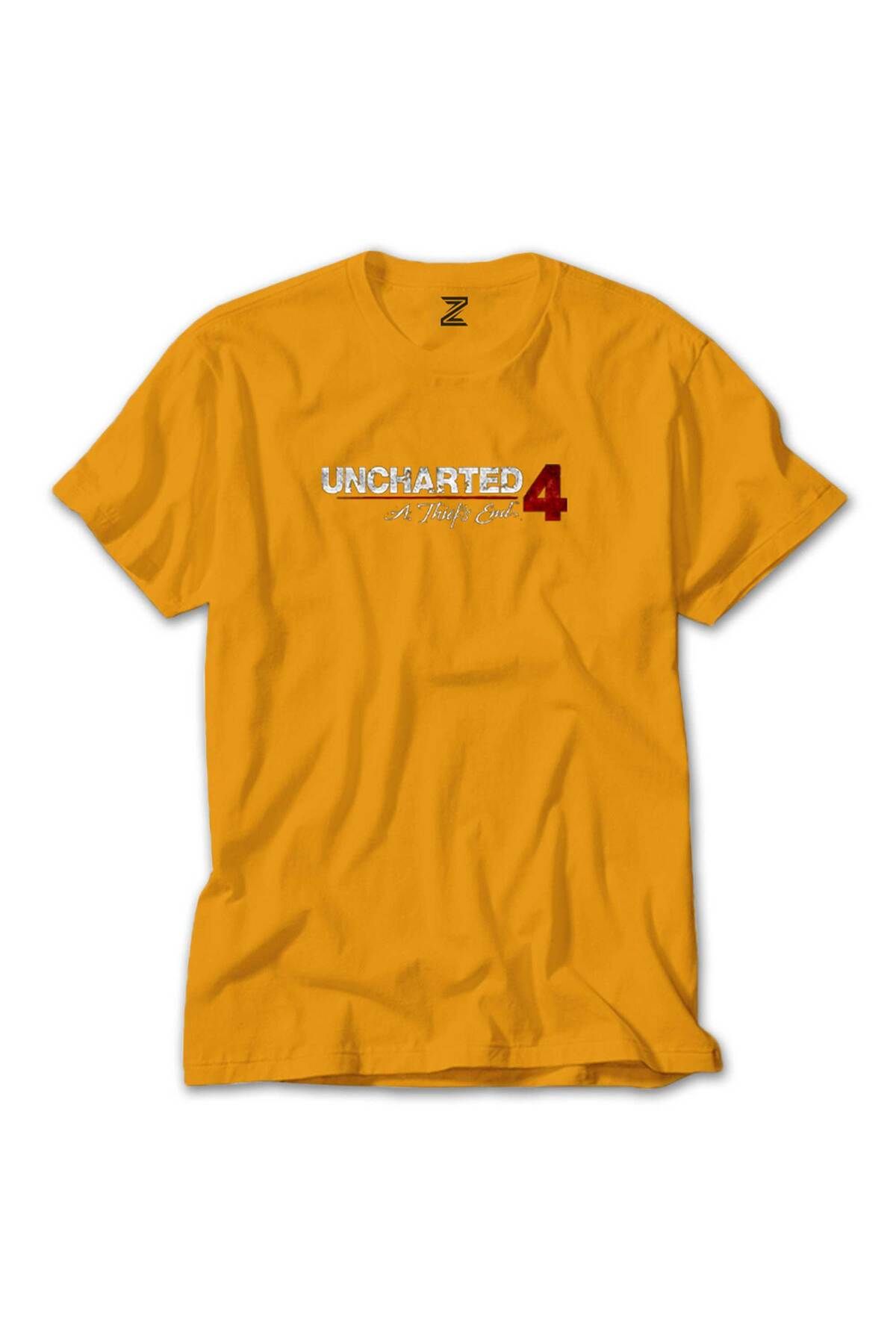 WAKHA Uncharted 4 Logo Sarı Tişört