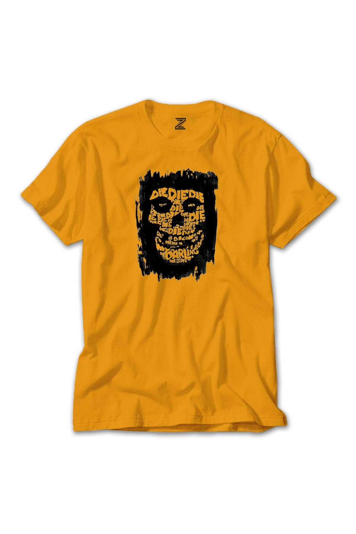 WAKHA Misfits Die Die My Darling Sarı Tişört