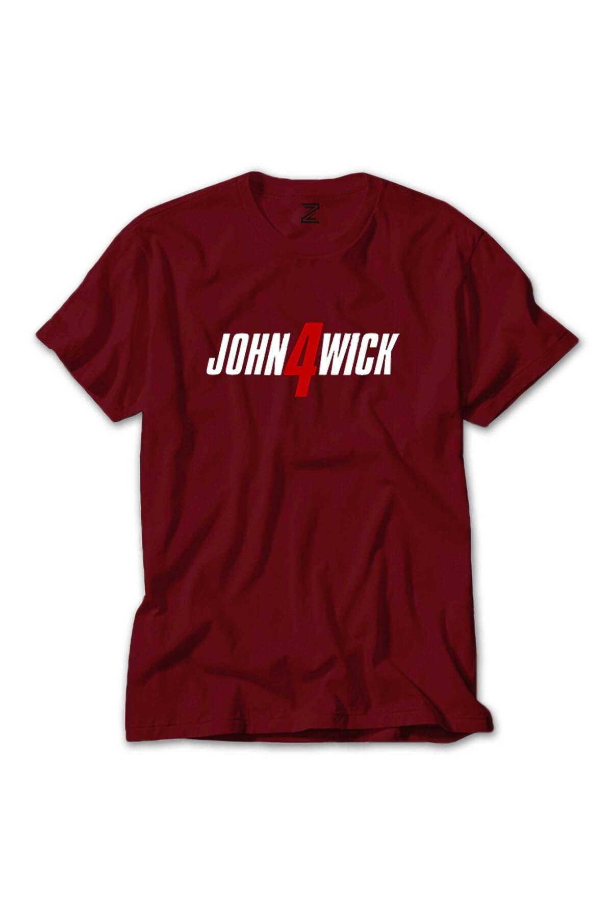 WAKHA John Wick 4 Logo Kırmızı Tişört