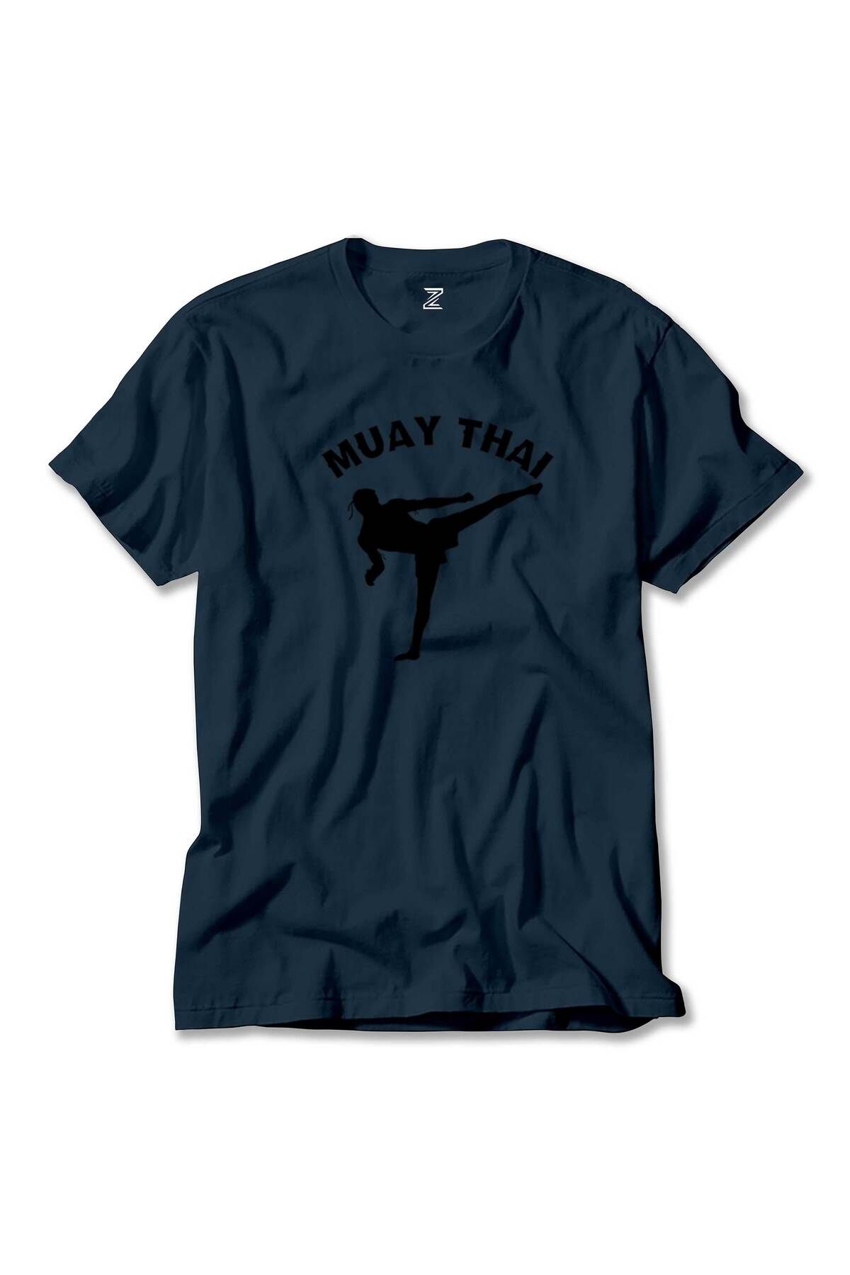 WAKHA Karate Muay Thai Silhouette Lacivert Tişört