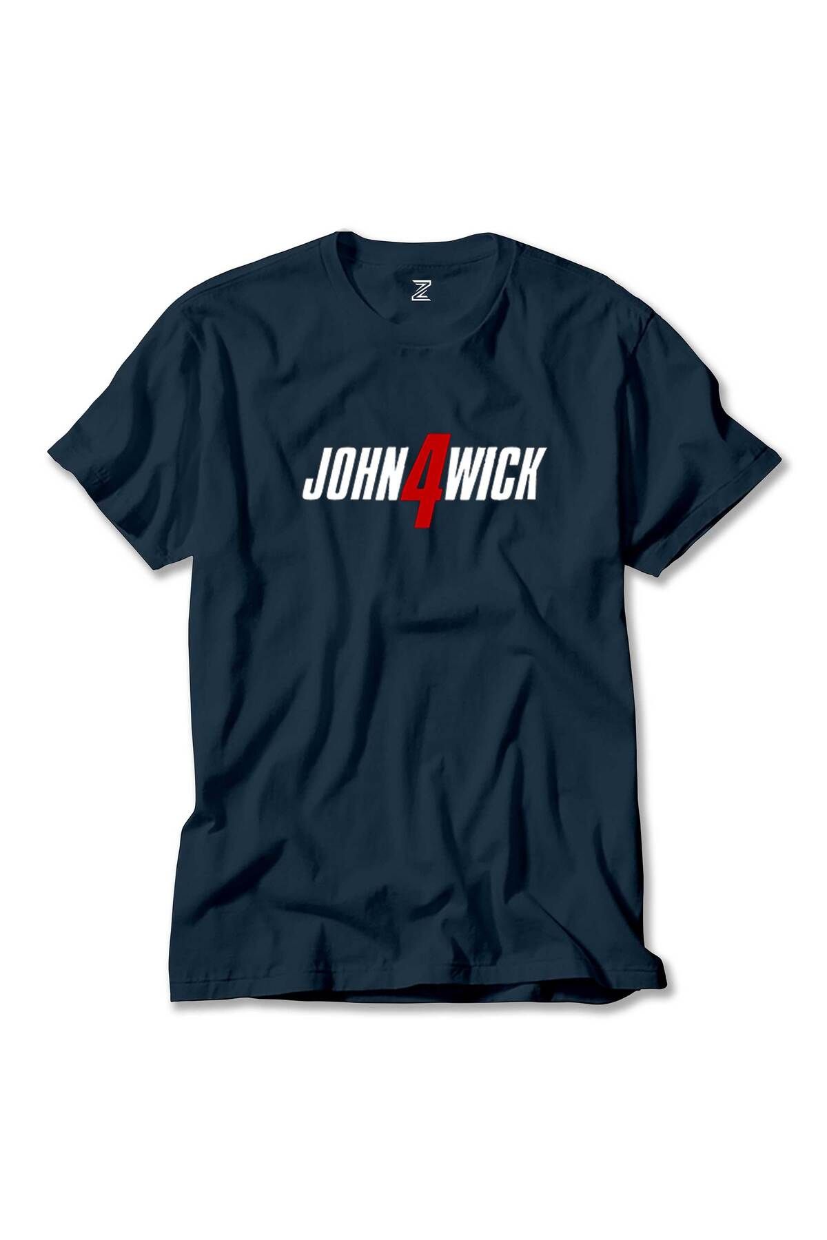 WAKHA John Wick 4 Logo Lacivert Tişört