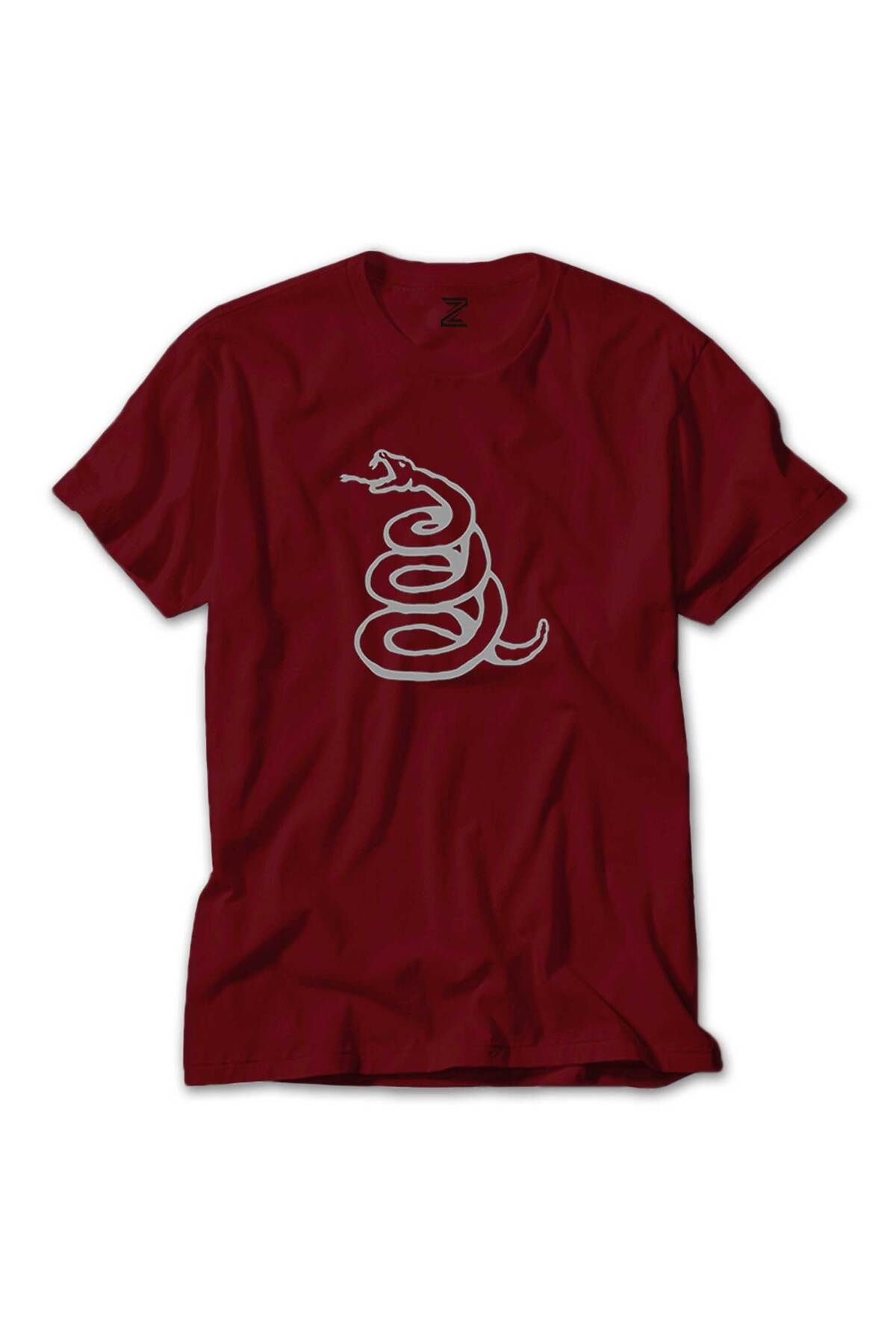 WAKHA Metallica Snake Logo Kırmızı Tişört