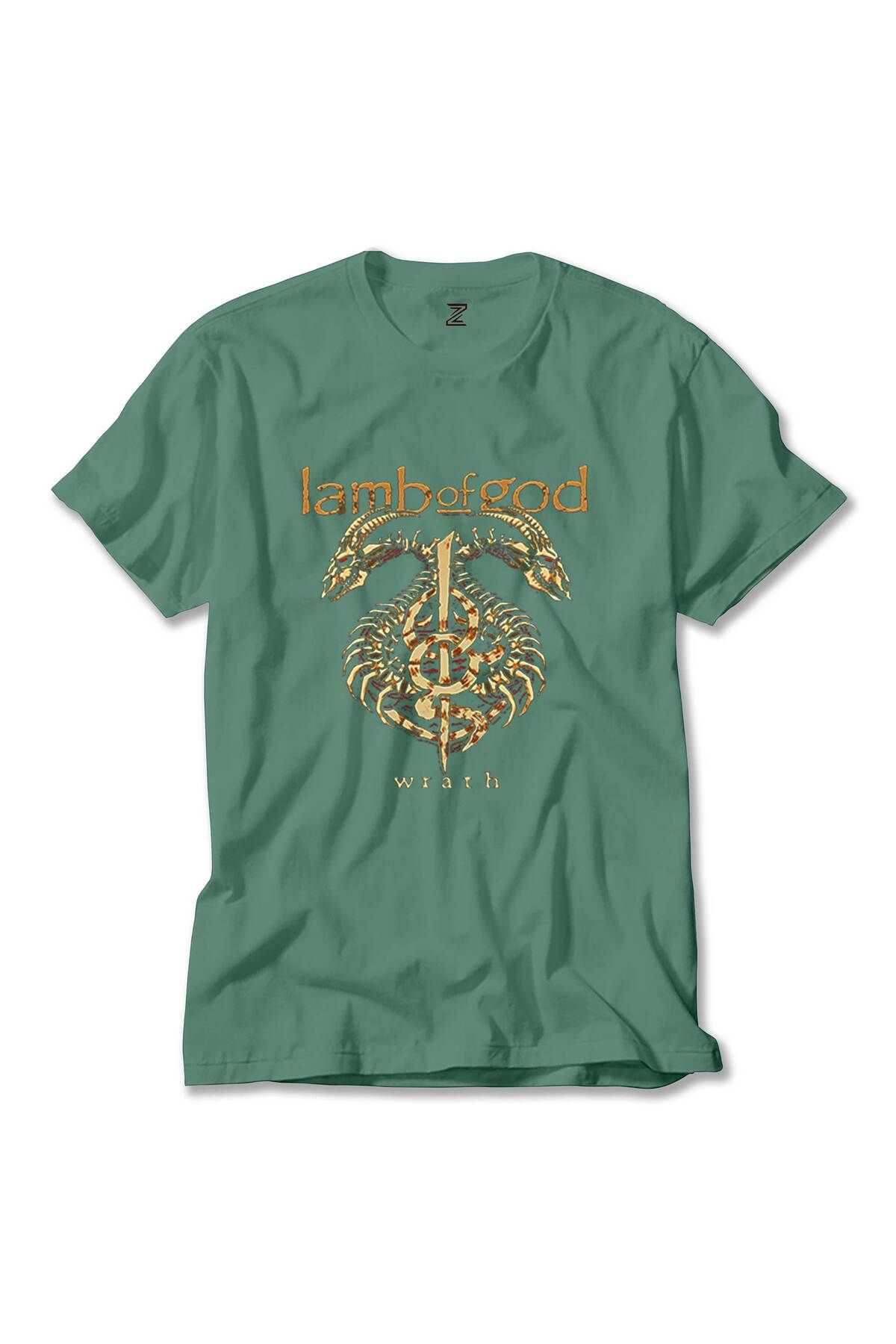 WAKHA Lamb of God Wrath Dragon Yeşil Tişört