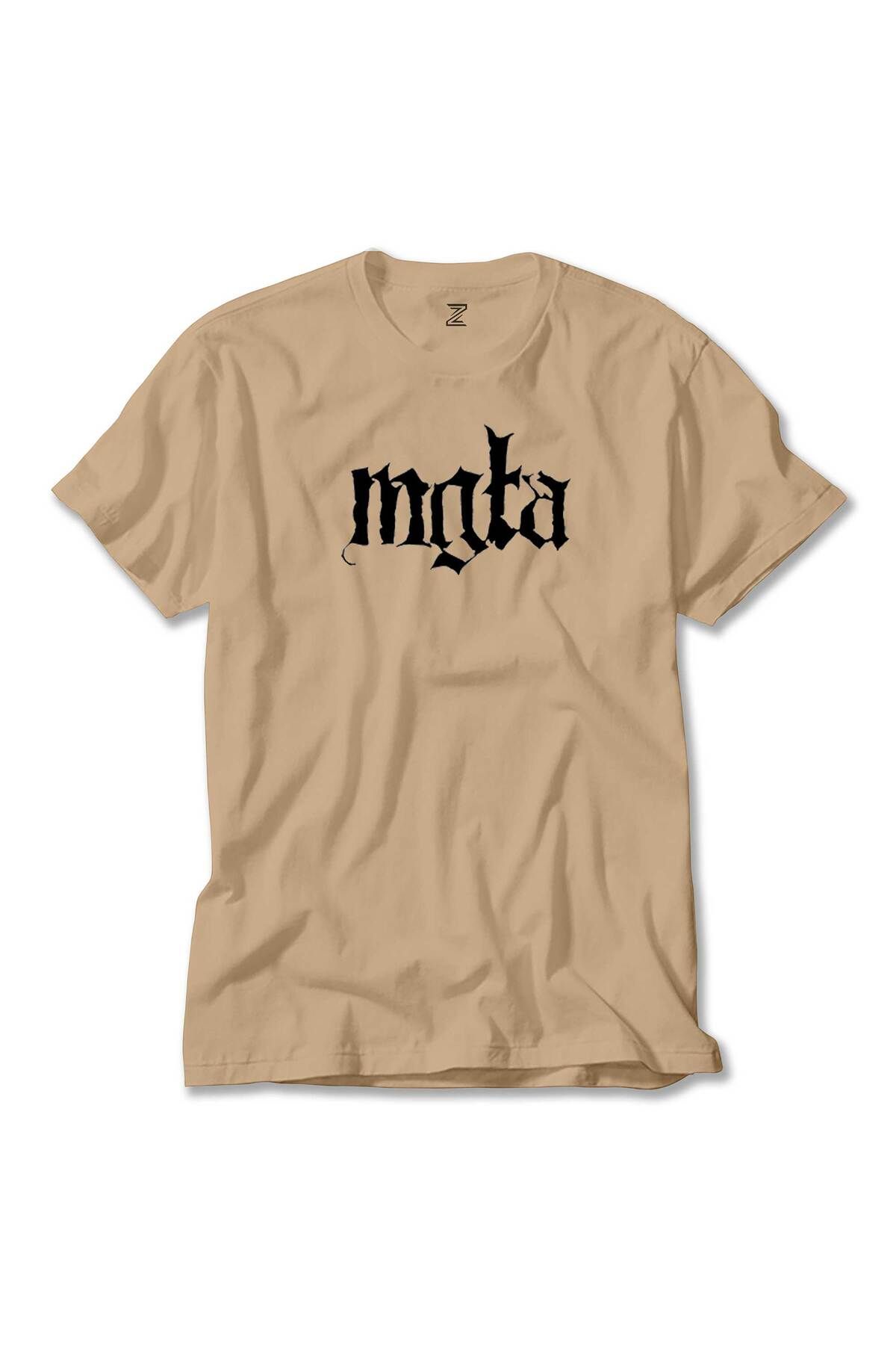 WAKHA Mgla Logo Text Krem Tişört