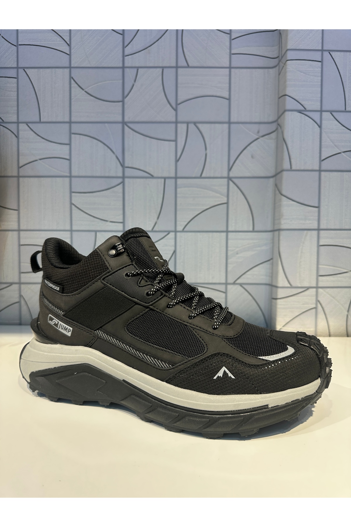 j  Jump 31195 Erkek Siyah Gri Su Geçirmez Ortopedik Waterproof Kaymaz