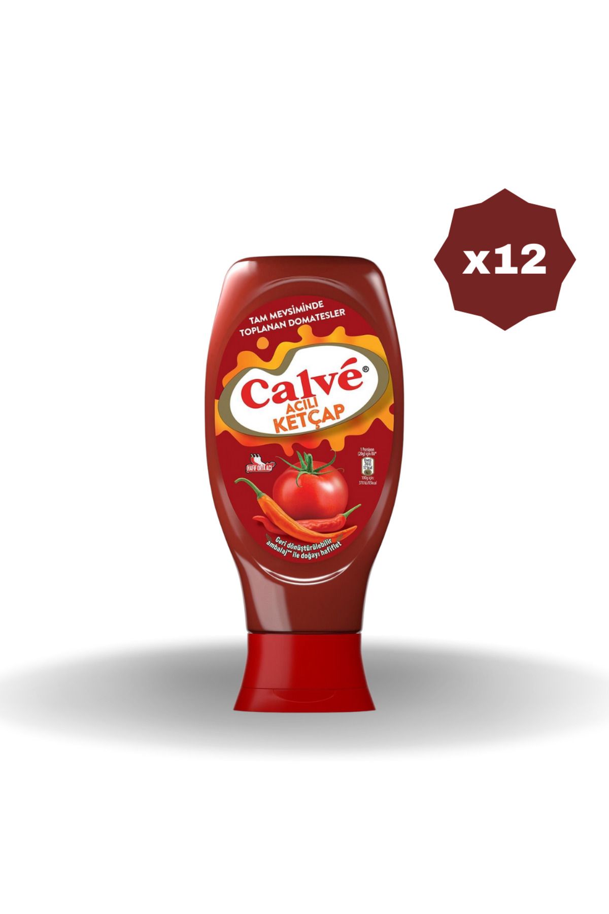 Calve ACILI KETÇAP 400 GR - (12 ADET)