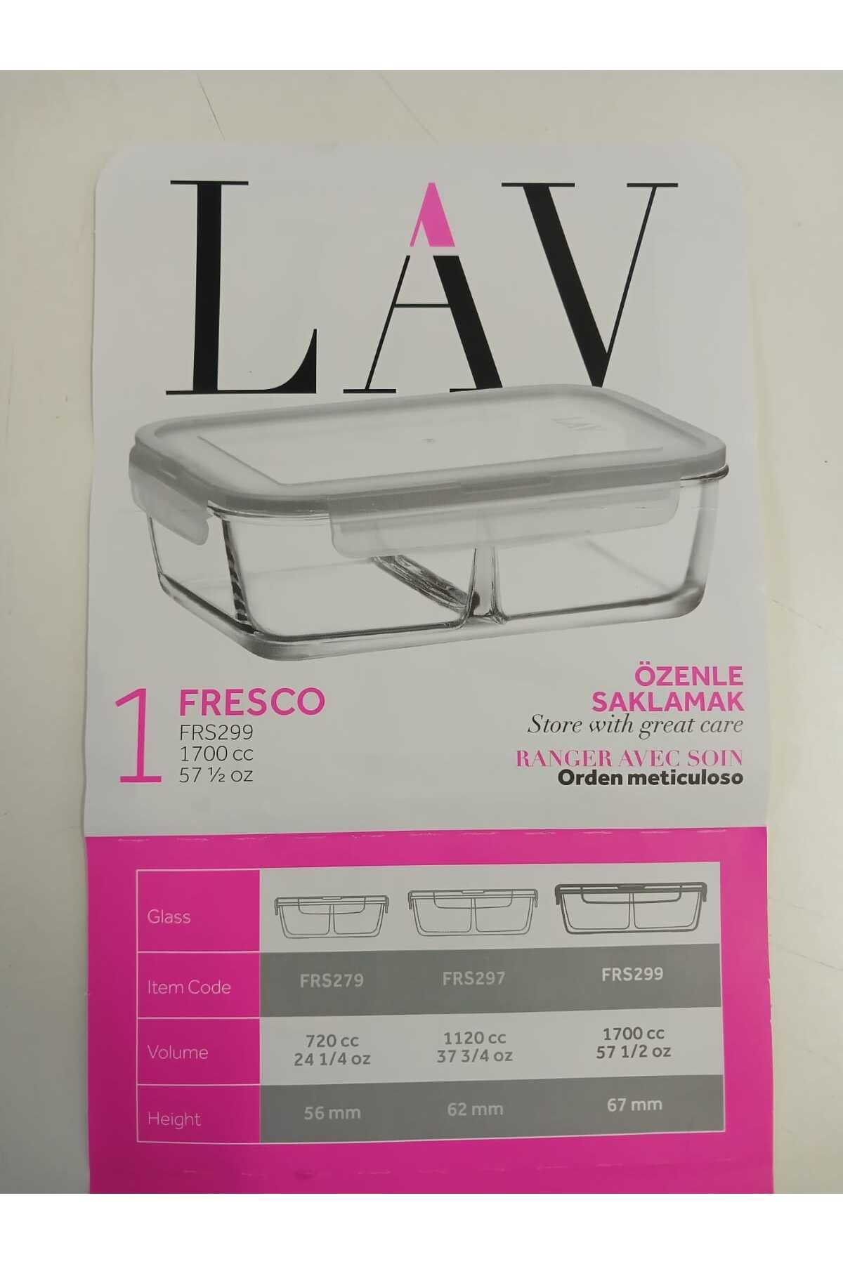 Mask-Fresco Glass Compartment Interlocking Rectangular Storage Container 1 Piece 1700Cc White Lid La V 3