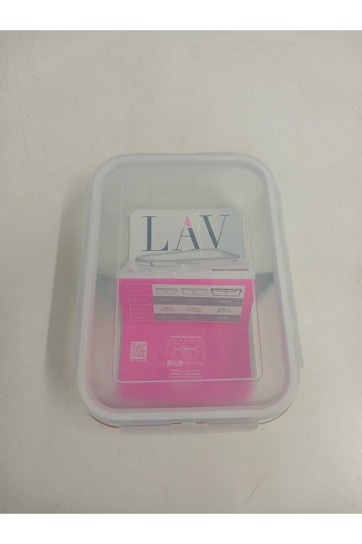 Mask-Fresco Glass Compartment Interlocking Rectangular Storage Container 1 Piece 1700Cc White Lid La V 2