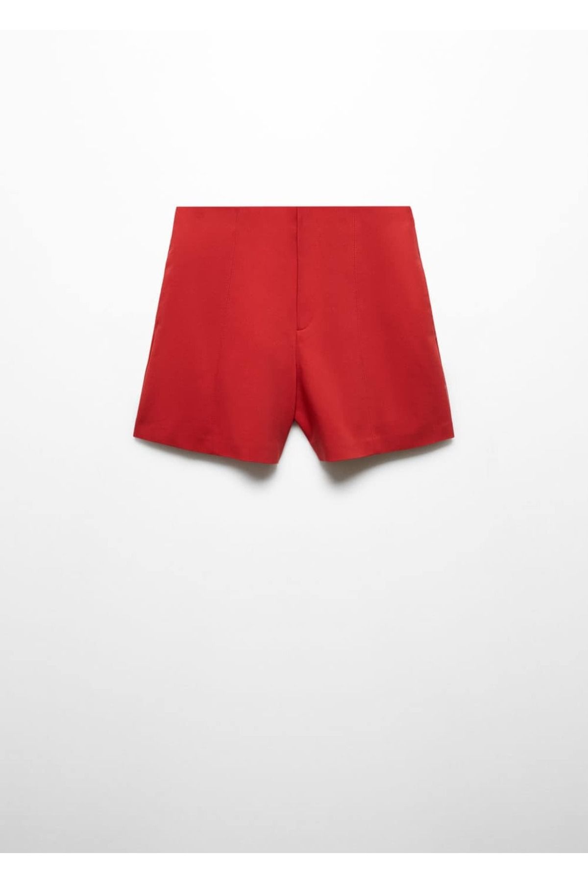 MANGO Woman-High Waist Straight Cut Shorts 3