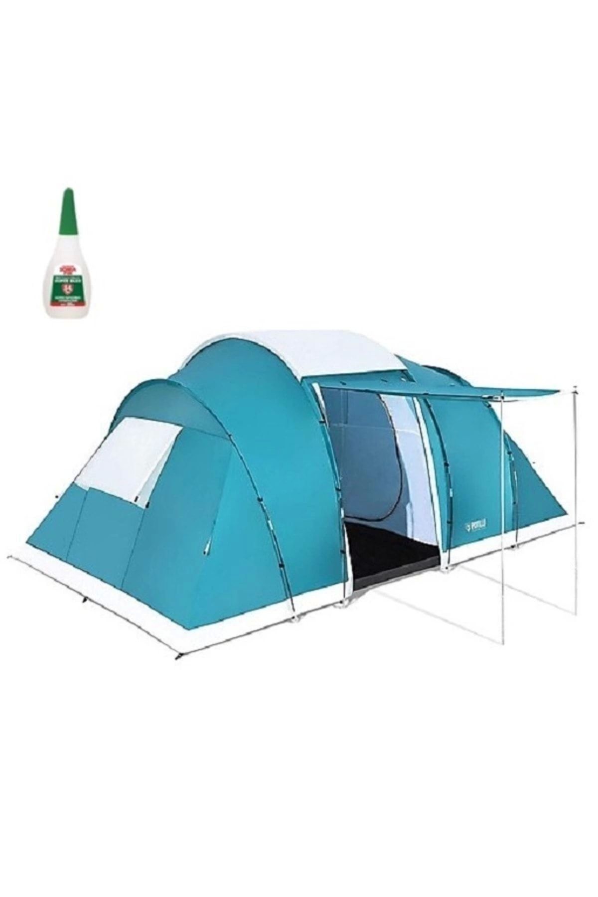 BESTWAY Pavillo 6 Kişilik Çift Bölmeli Family Kamp Çadırı 490x280x200x95cm 68094