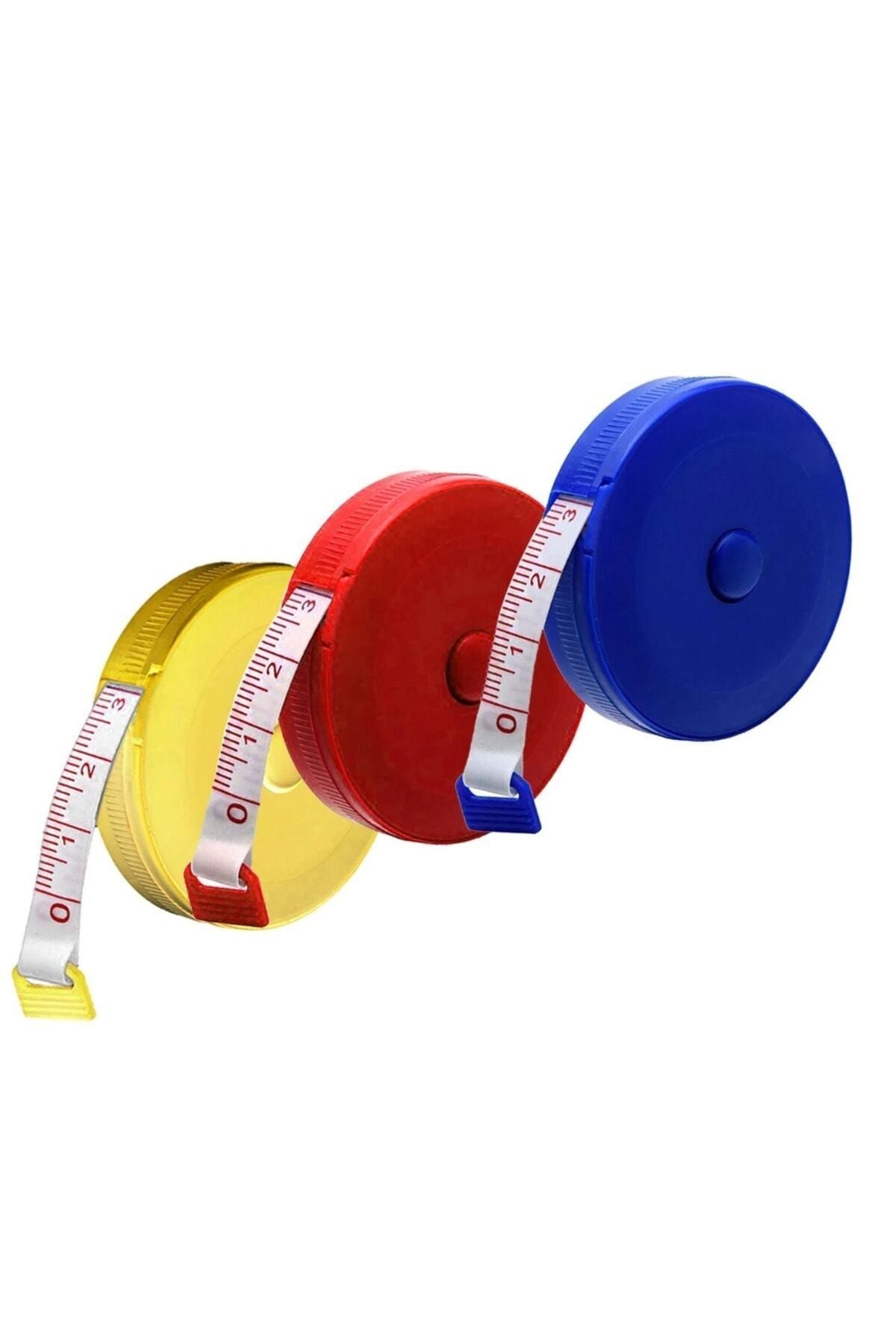 Hanedanev-1.5 Meter Automatic Stripe Tape Measure - Round Pocket, 150 cm Mezro Tailor Meter 2