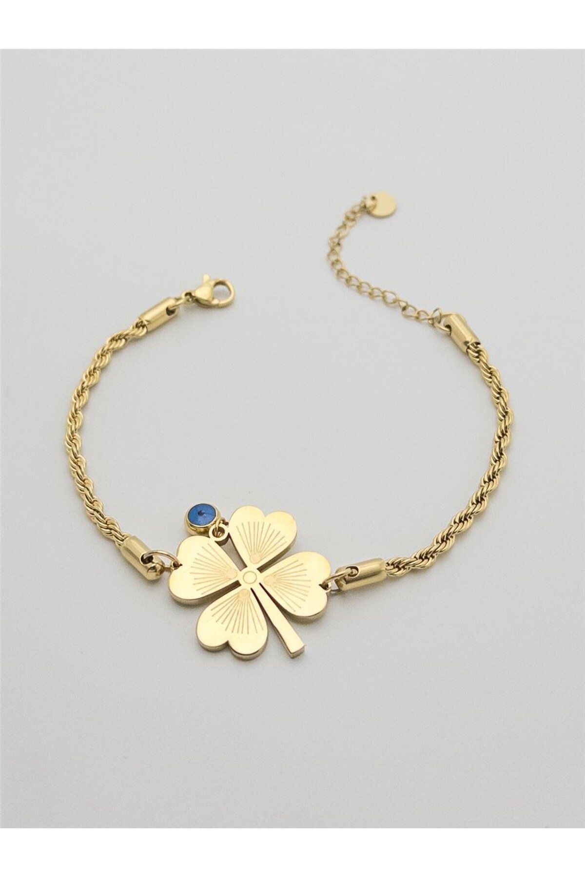 SUP-Clover Gold Steel Bracelet 2