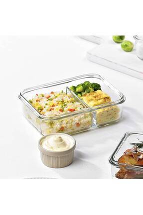 TREND Glasslock Dikdörtgen 2'li Cam Saklama Kabı 920 ml