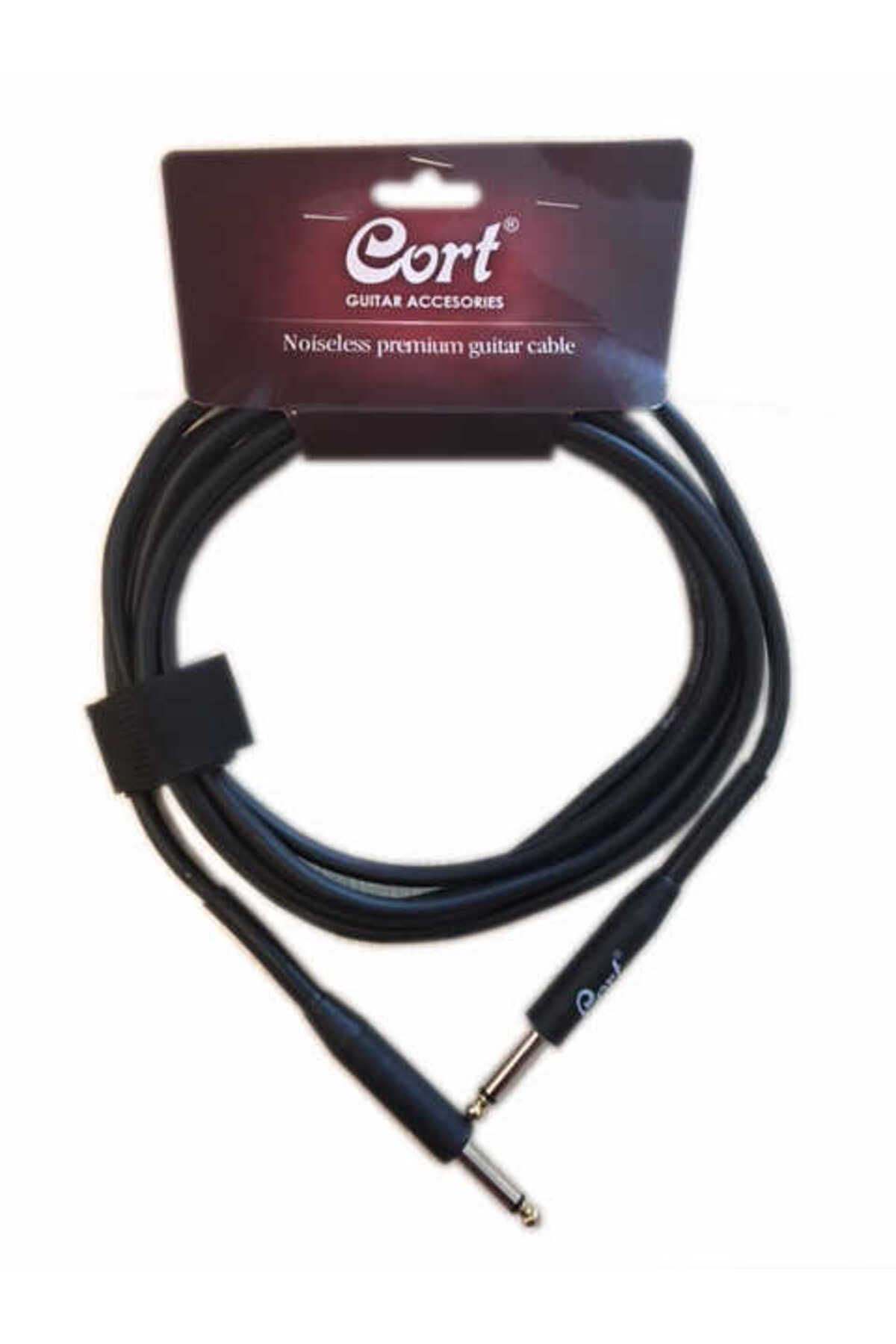 CORT Ca508 Gitar Kablo Gürültüsüz (NOISLESS) Cable 3m Siyah