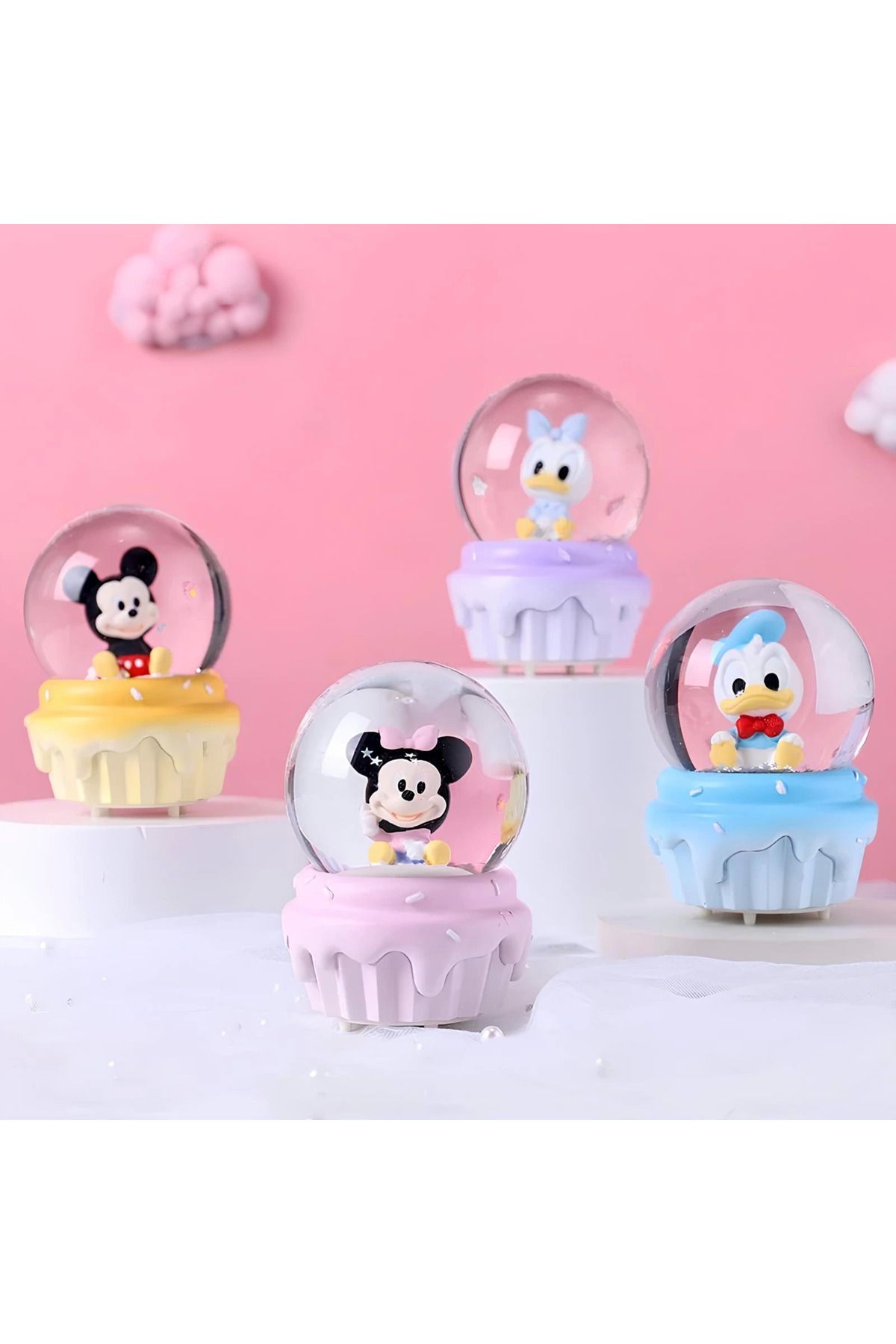 Amazex Store Mickey Mouse Işıklı Kar Küresi 9 Cm Alk3112