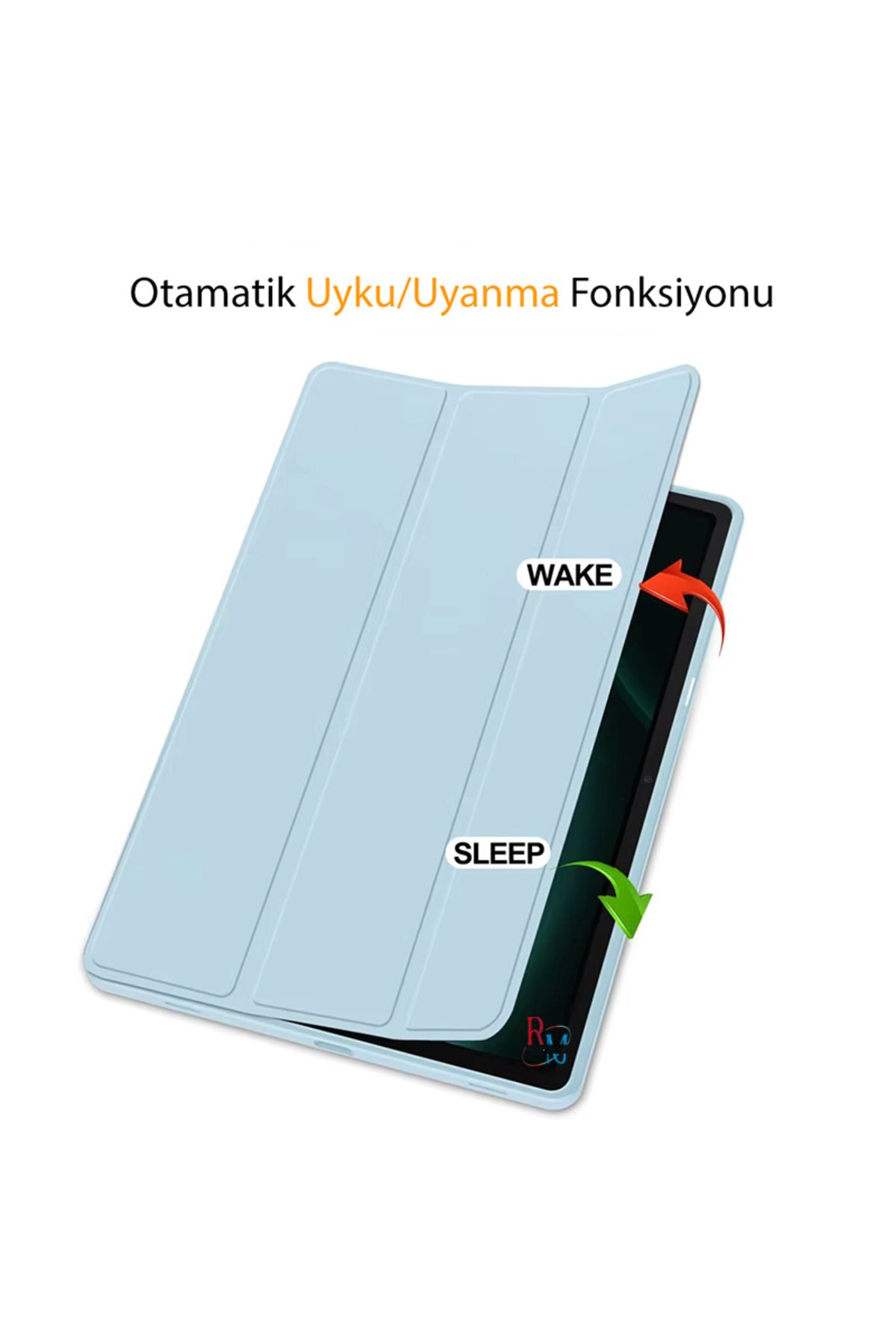 redmud teknoloji-Samsung Galaxy Tab S9 Fe Plus / S10 Plus Compatible Tablet Case with Pen Compartment Smart Case with Sleep Mode 3