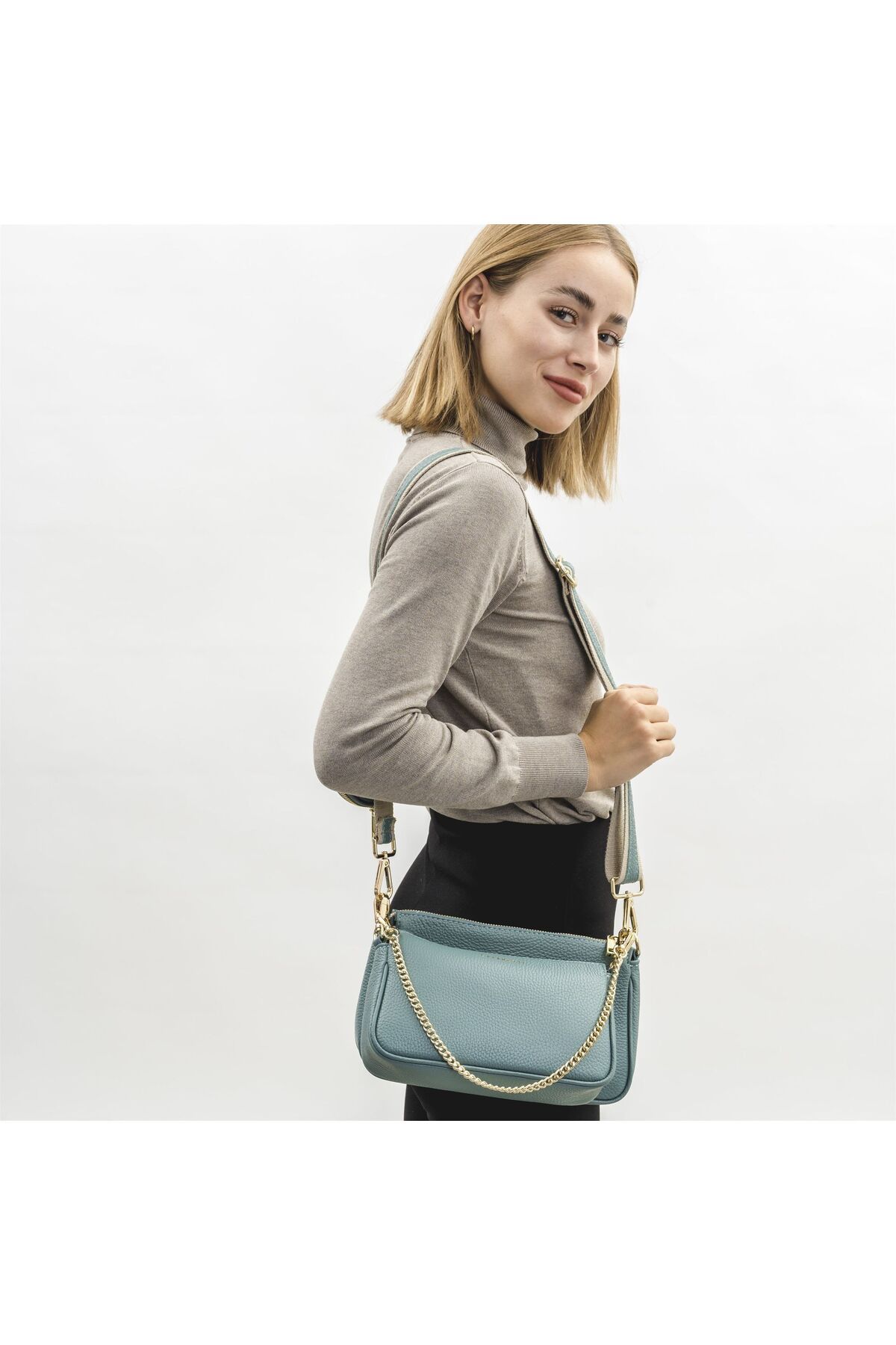 Lazarotti-Piele Milano Umhängetasche Leder 23 cm 6