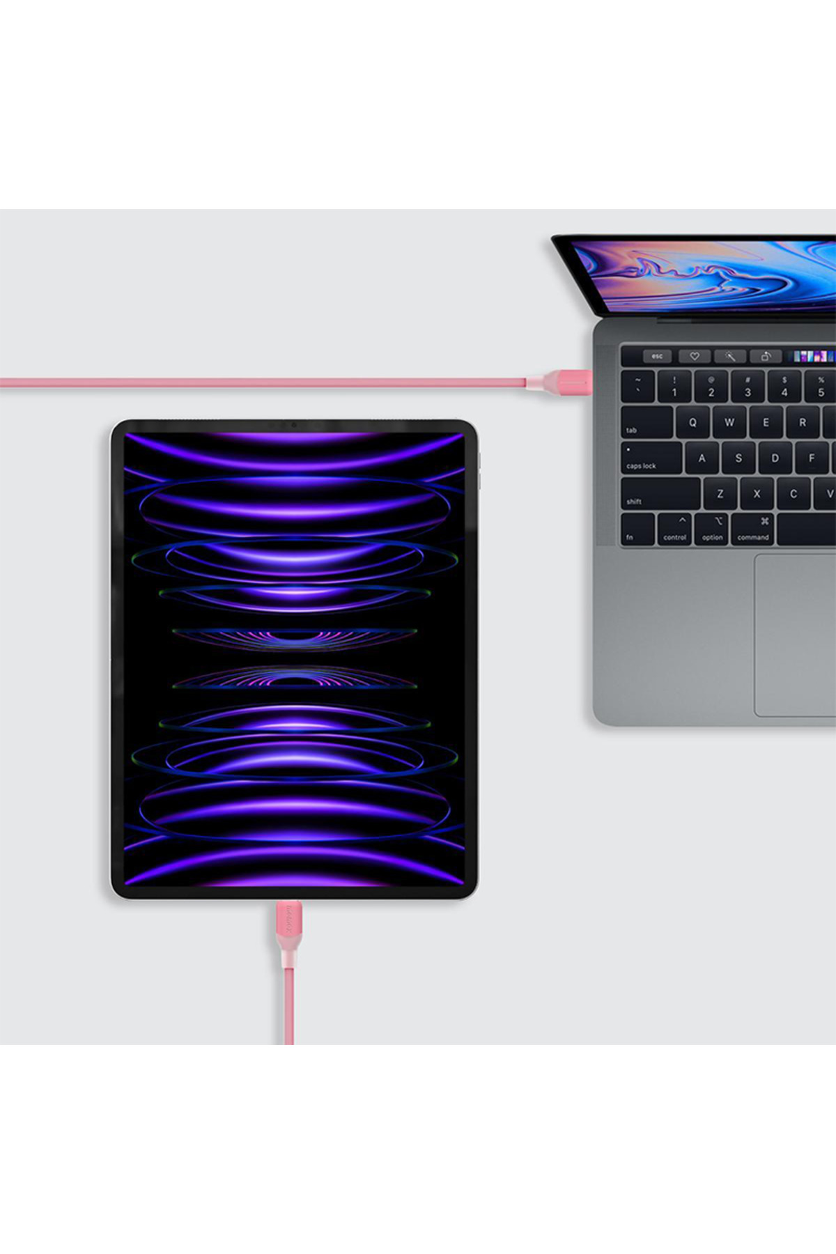 Momax-1-Link Flow CC X USB-C to USB-C Cable 1.2m 60W - Pink 2