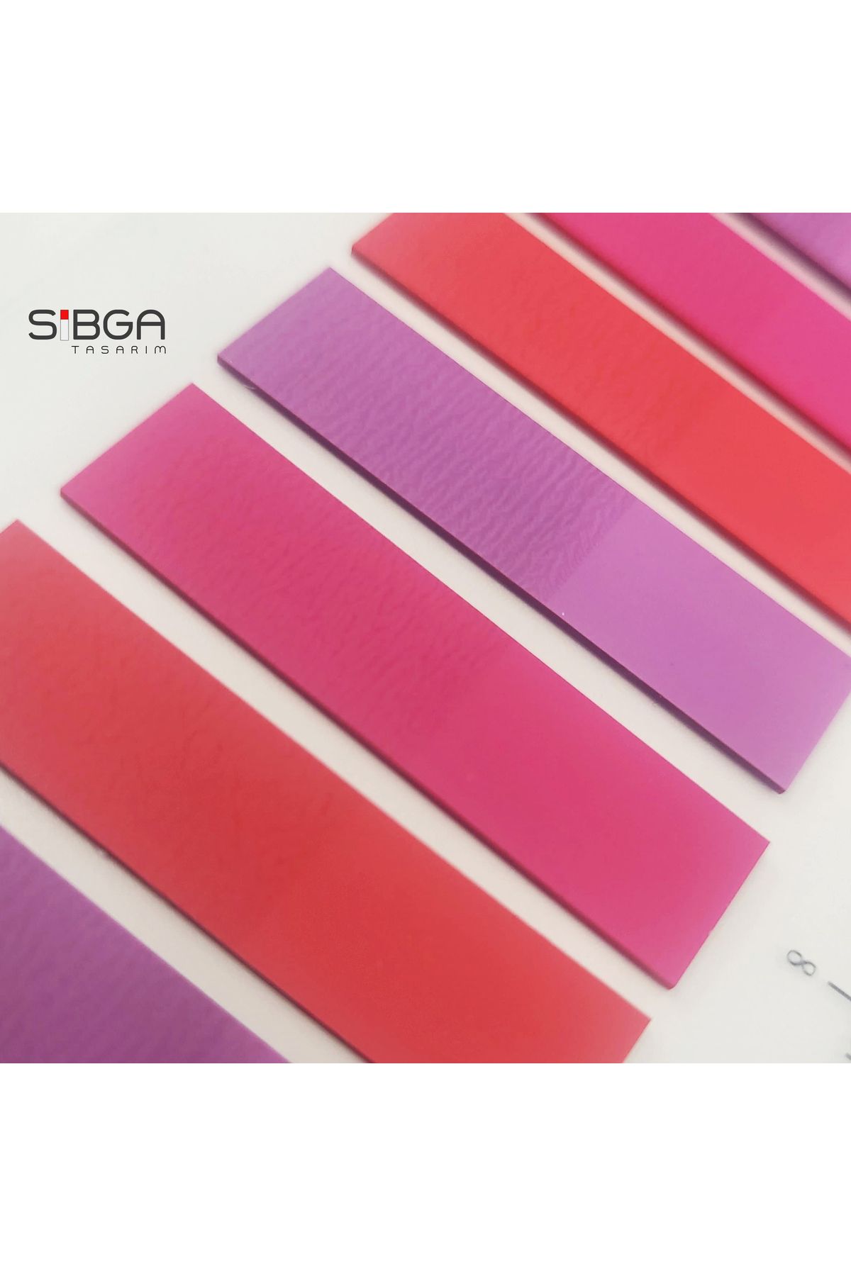 sibga tasarım-Transparent Colored Post-It Note Paper - 200 Sheets Bookmark Sticker 5