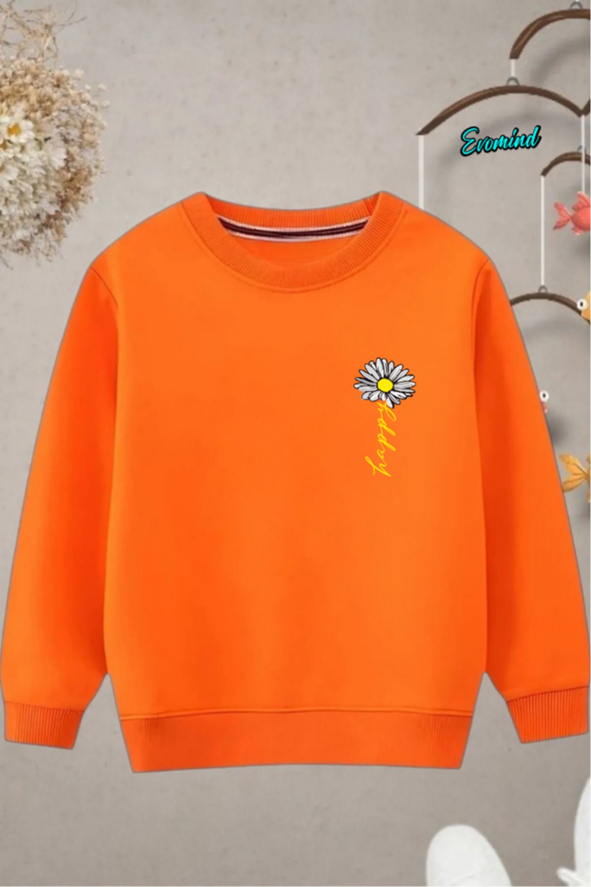 Evomind-Children's Printed Cycling Neck Sweatshirt 1