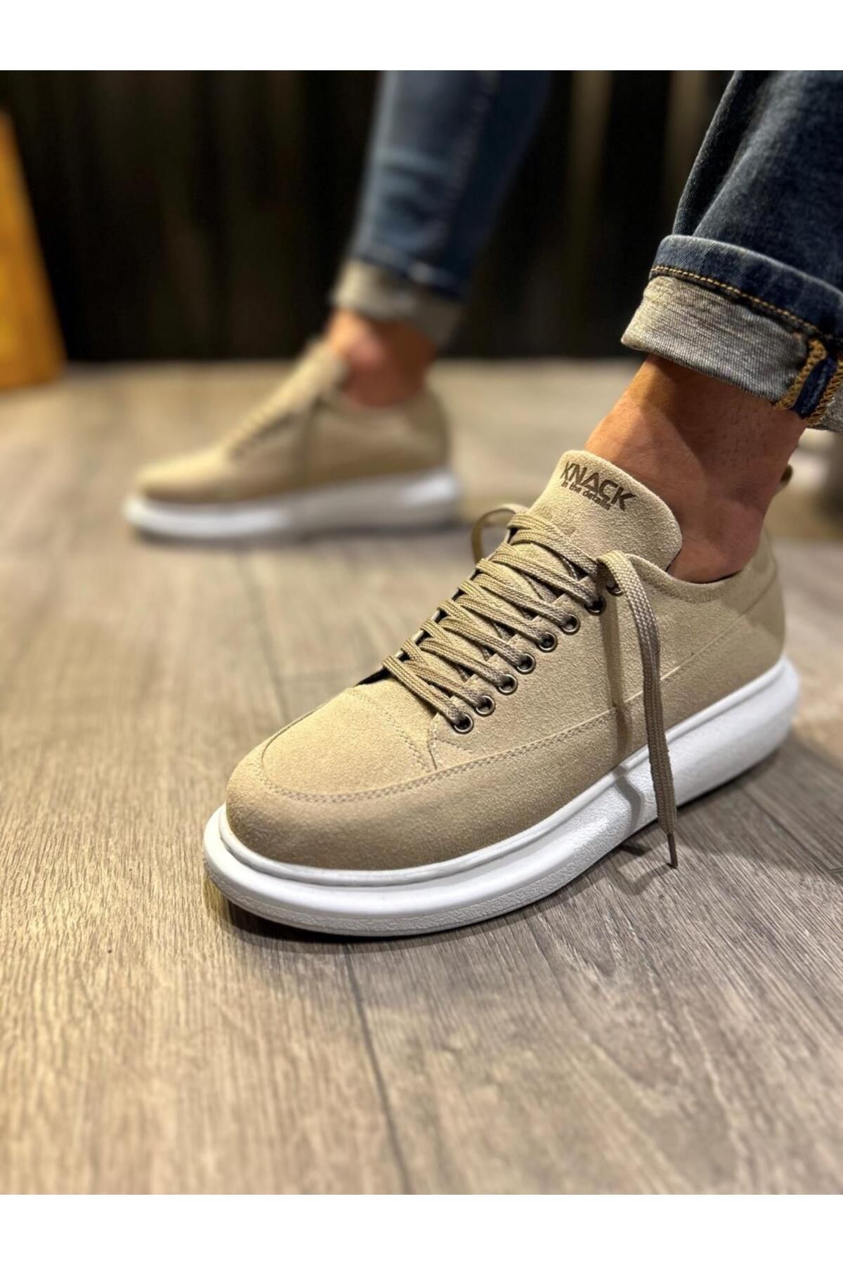 Up Shop Günlük Ayakkabı 814 Vizon Süet