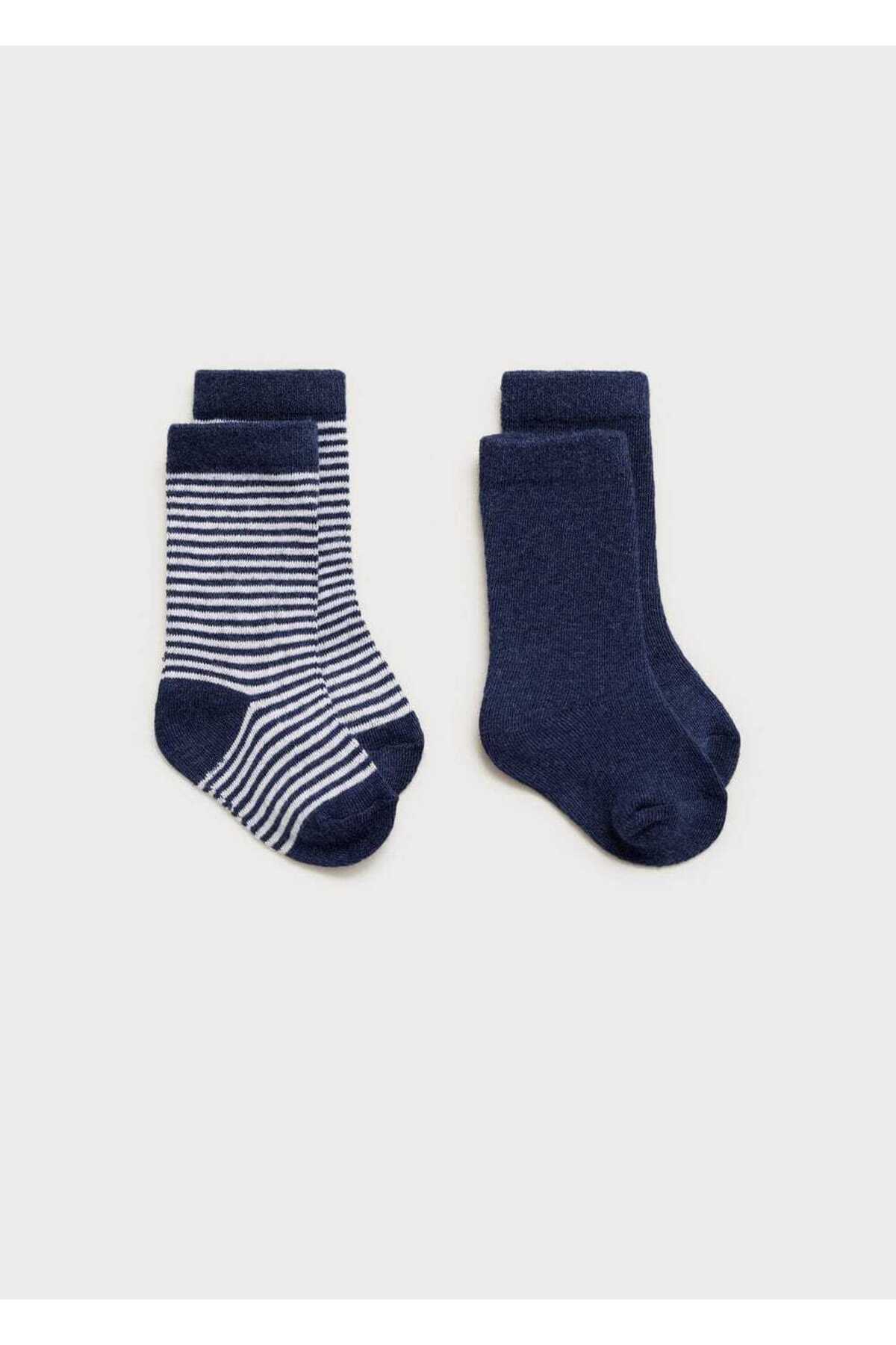 Çizgili 2'li çorap