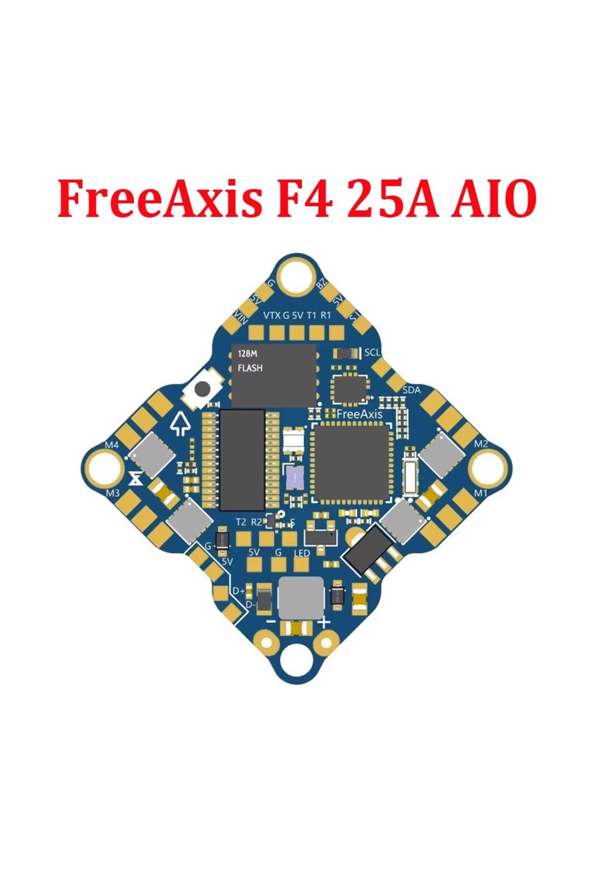 ARDSU FreeAxis F4 25A AIO uçuş kontrolörü tabanı 11 BLHELIS 20A 4in1 ESC FPV kürdan kanallı Dron için