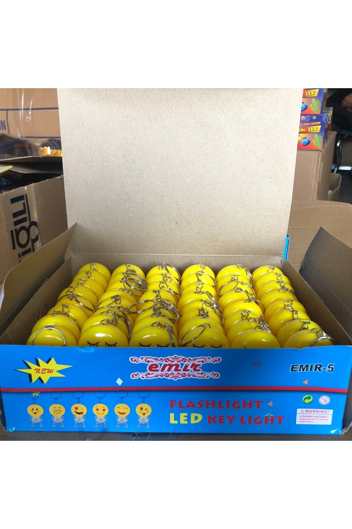 illuminated emoji head keychain 48 pcs school and report card gifts