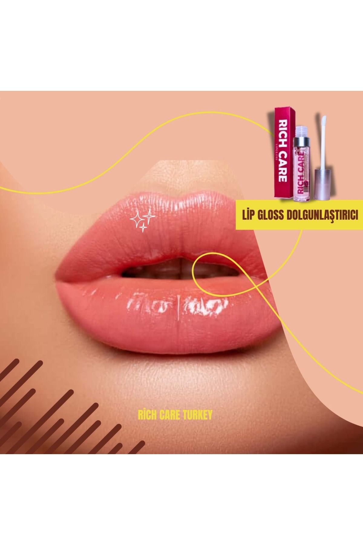 RİCH CARE Lip Gloss Dolgunlaştırıcı Ve Şeffaf Parlatıcı-2